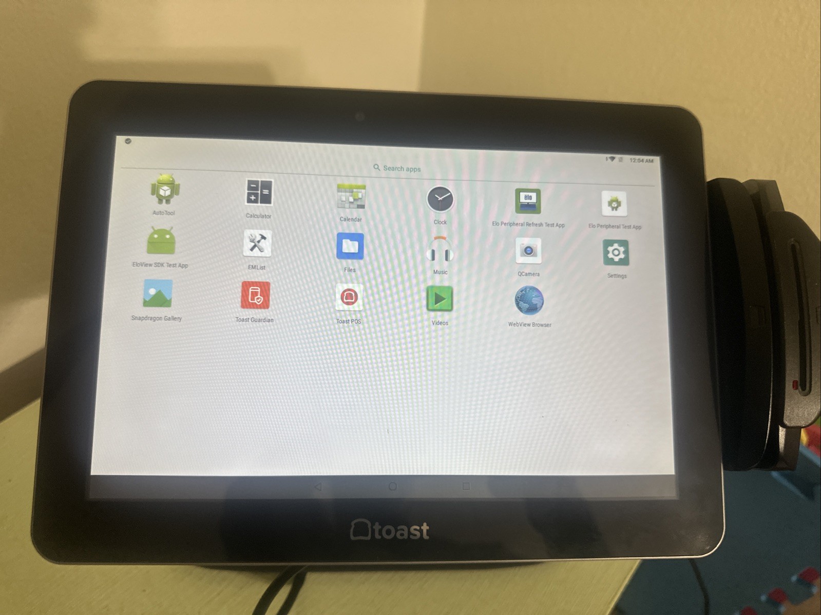 Toast Elo ESY10i1B 10 Android POS Touchscreen Terminal Card Reader Tested