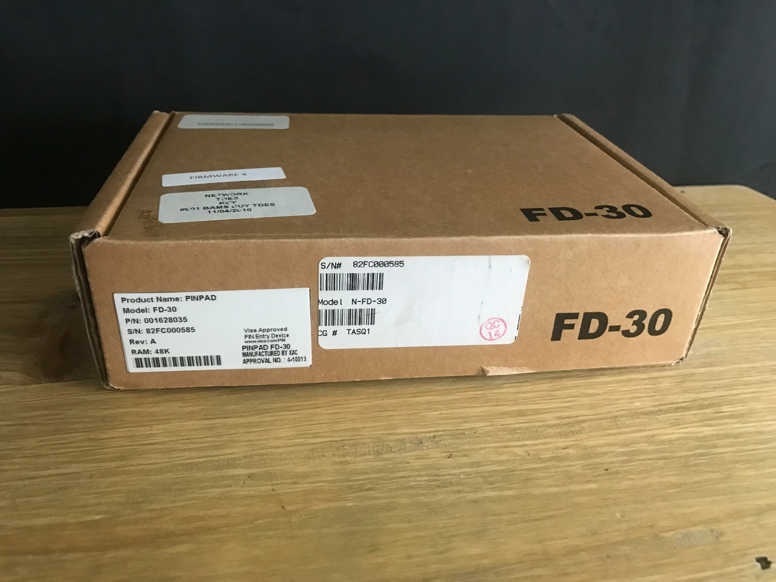 FIRST DATA FD-30 PIN PAN PINPAD CREDIT CARD DEBIT CARD READER New in Box