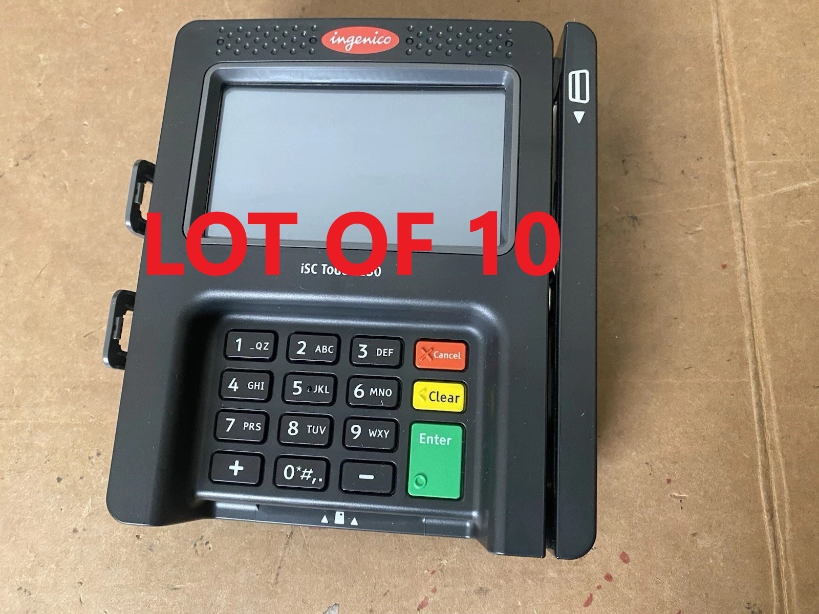Lot Of 10 Genuine Ingenico iSC Touch 250 Payment Terminal (Terminal Only)