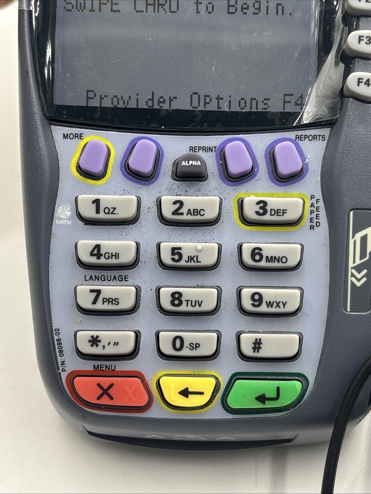 Verifone VX-570 OMNI 5750 Credit Card Machine with power supply