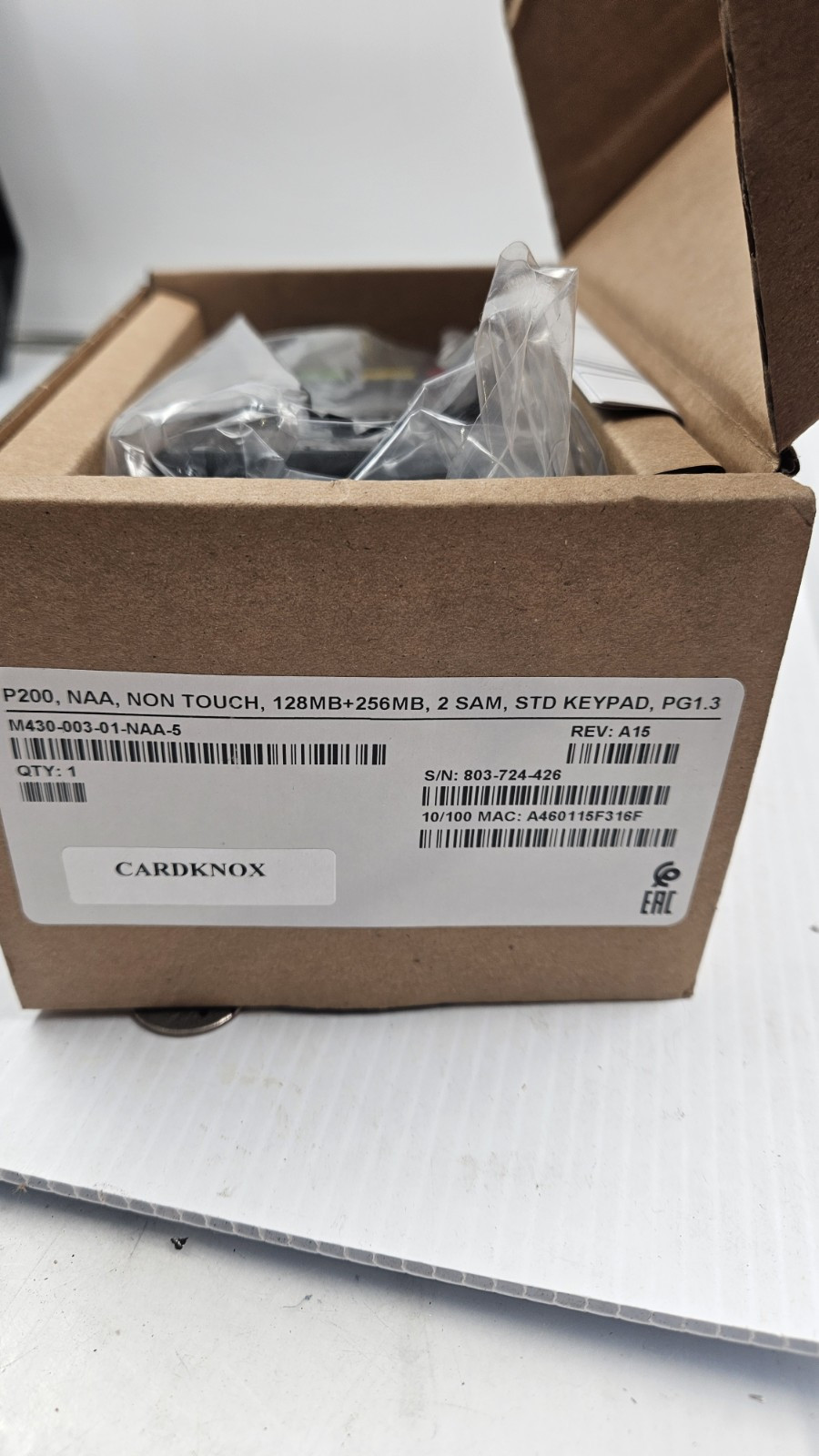 Verifone P200 128MB+256MB 2.8″ Terminal Only M430-003-01-NAA-5