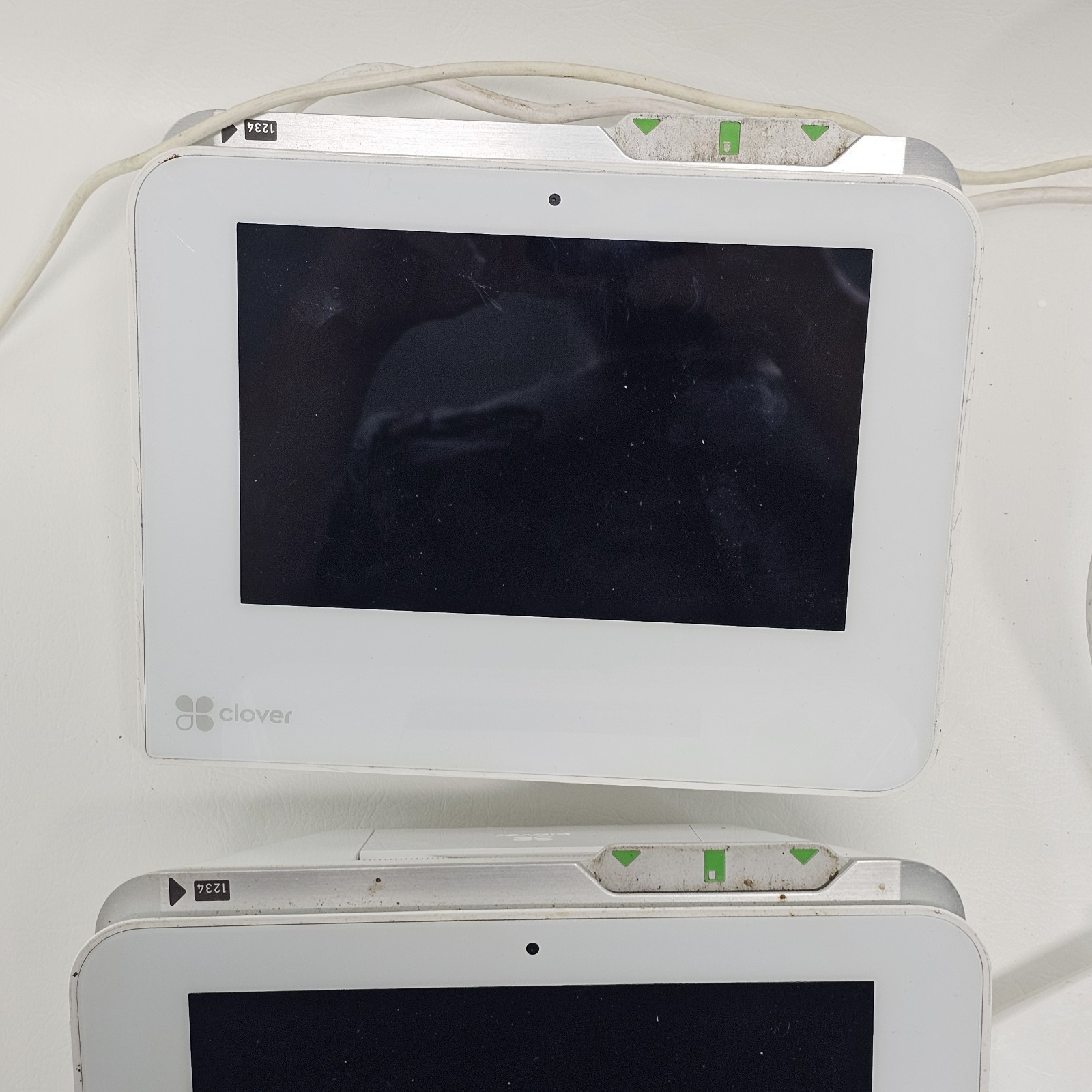 2 CLOVER MINI WI-FI C300 POINT OF SALE SYSTEM POS CREDIT CARD TERMINAL – Parts