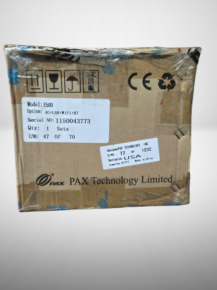 PAX E500 Smart POS Terminal FOR PARTS ONLY FAST FREE SHIPPING c