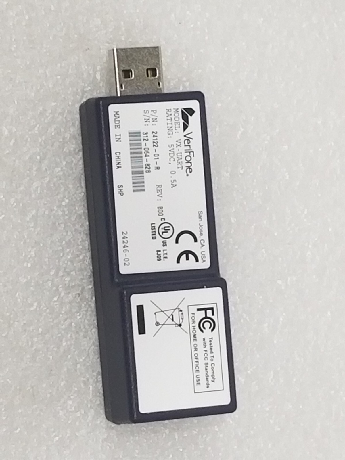 VeriFone Vx670/ Vx680 RS232/UART dongle VX-UART – no cable