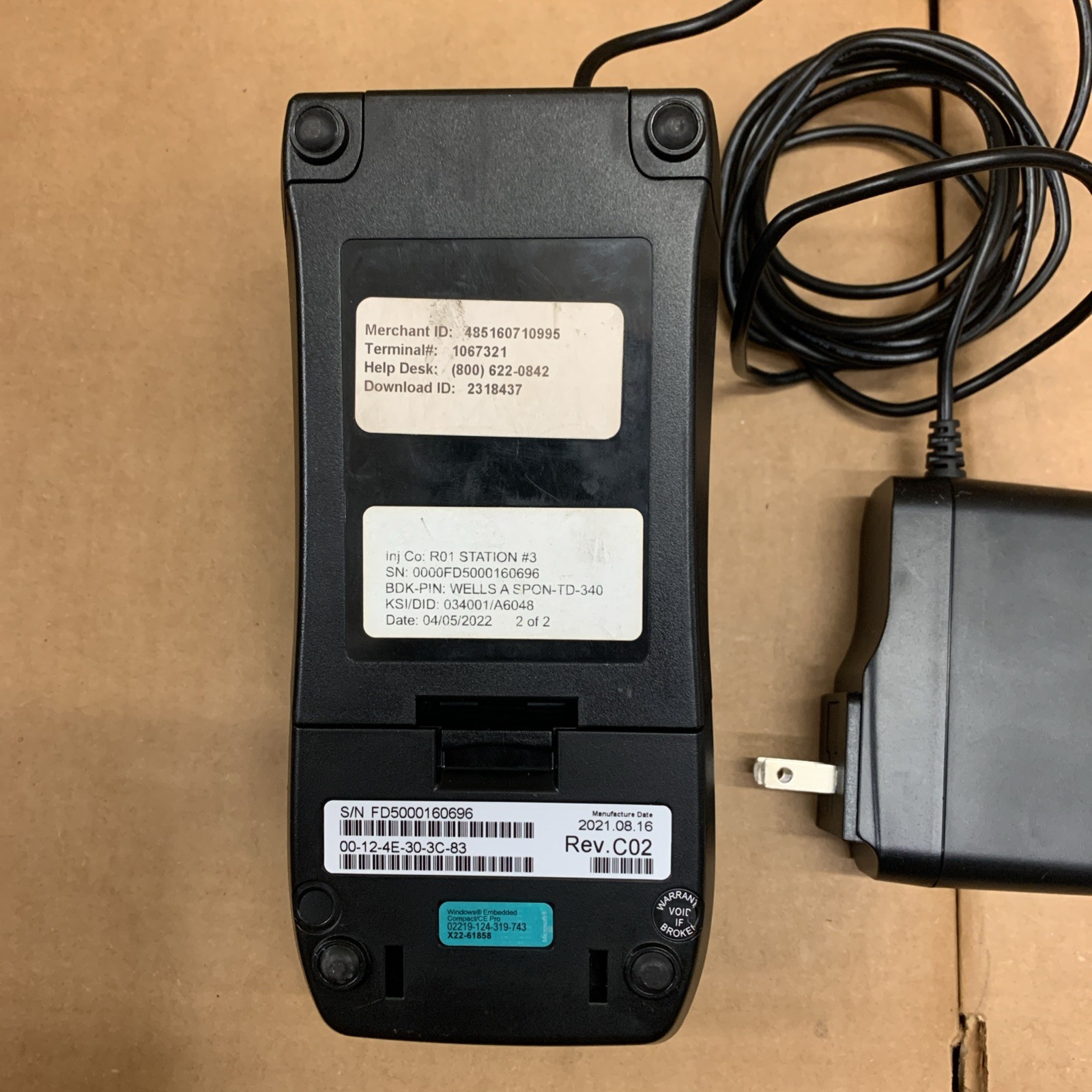 **Read Description** FirstData FD150 Credit Card Terminal – As-Is