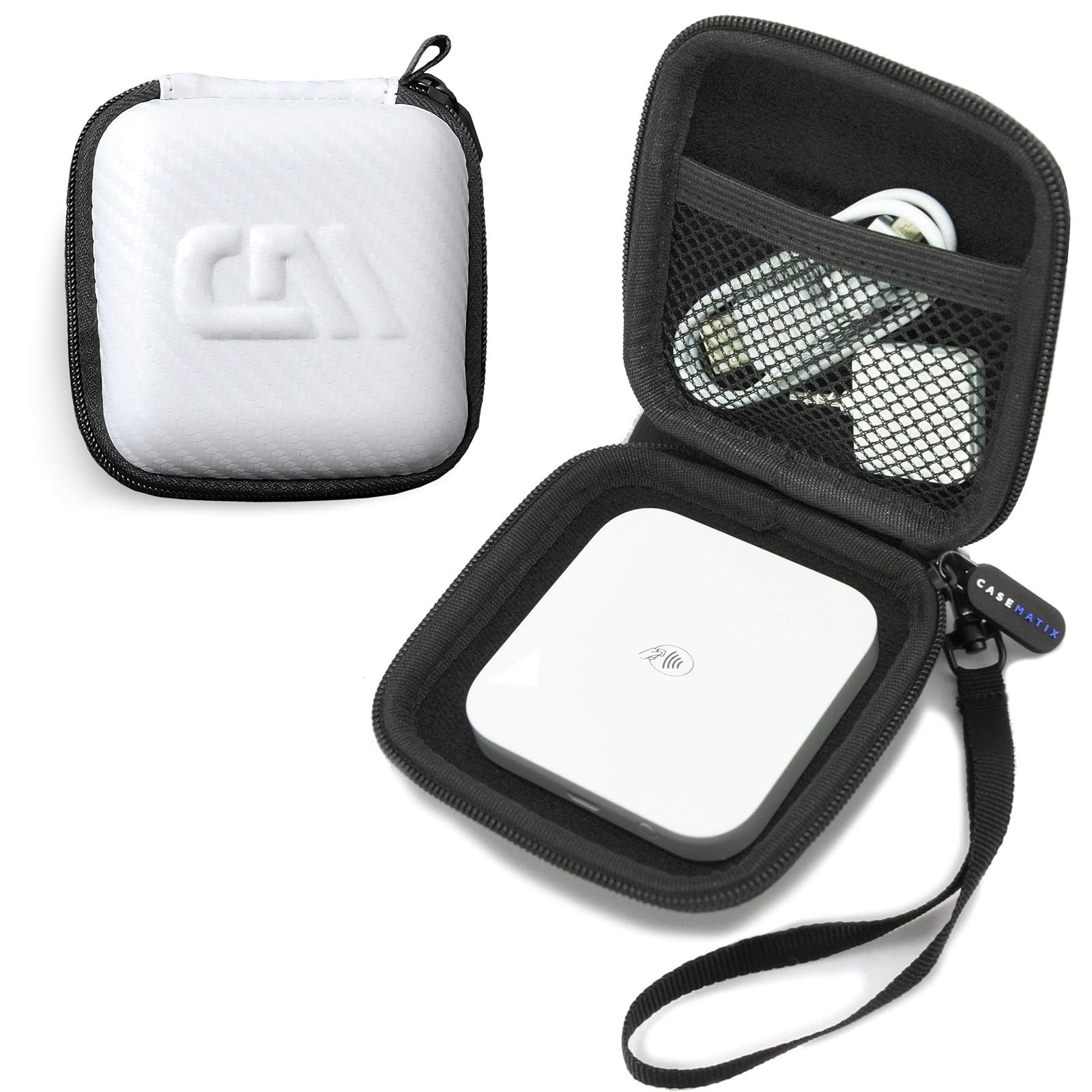 CASEMATIX Portable Credit Card Reader Case for Square Reader – Hard Shell
