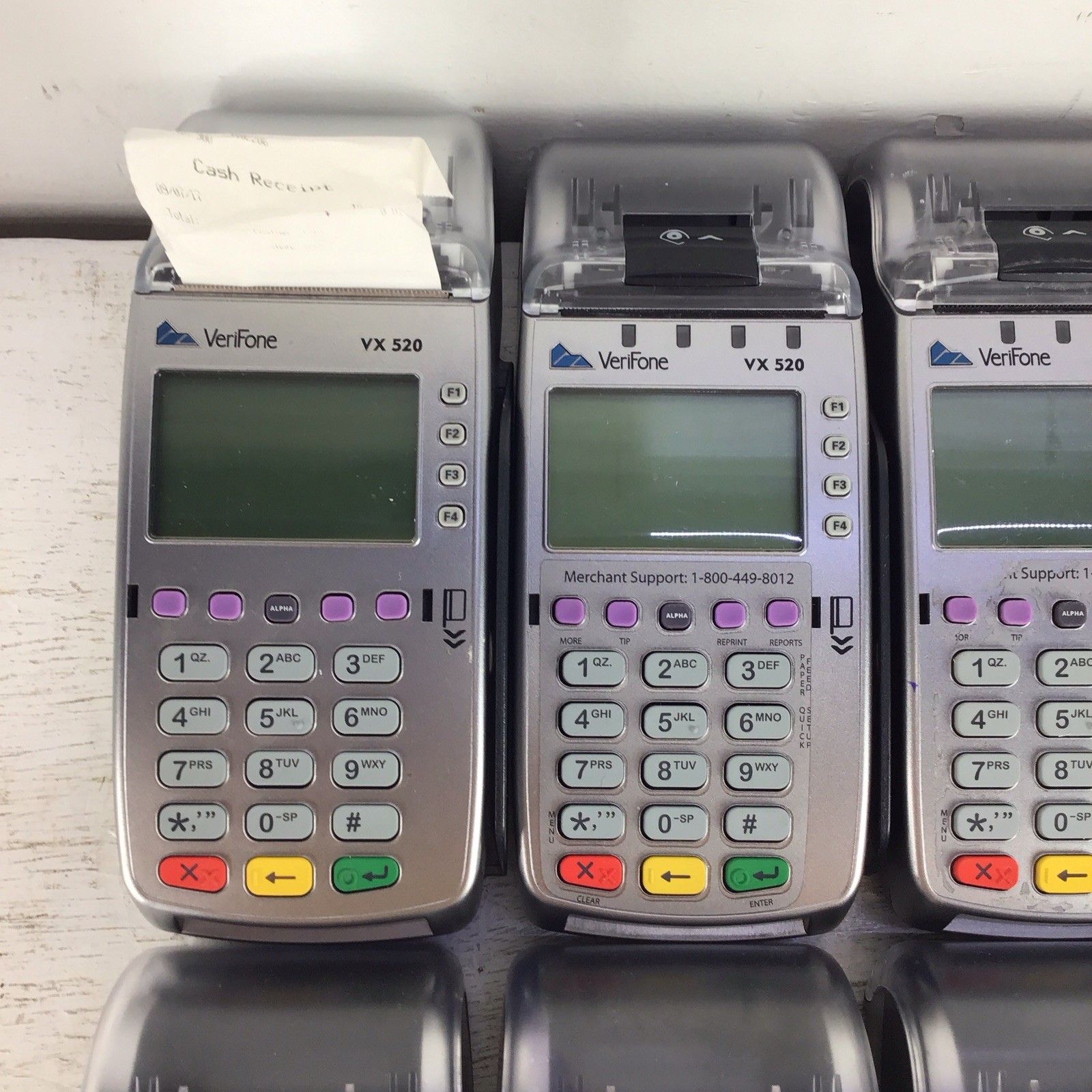Lot Of 10 Verifone VX520 POS Terminals Tested Tampered READ
