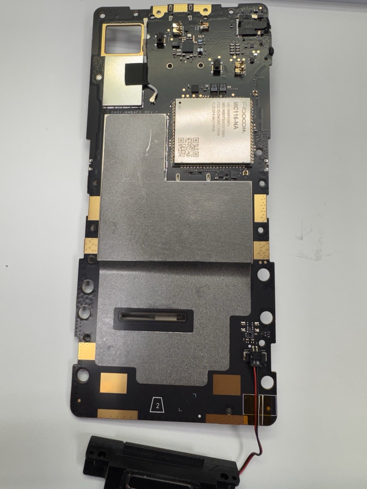 Clover Flex 3 C405 Handheld POS LOCKED MOTHER BOARD FOR PARTS CHIPS POWERS ON