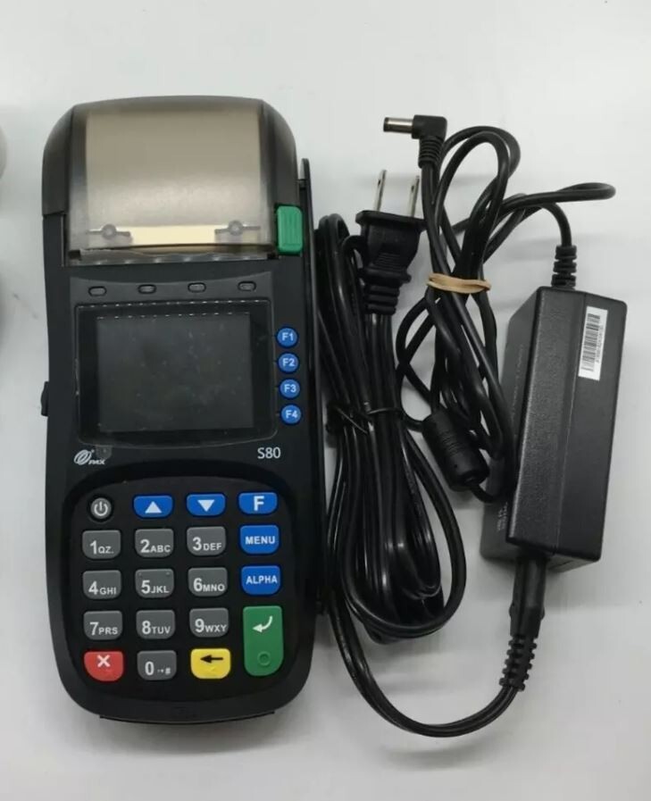 PAX S80 POS Credit Card Terminal with Power Supply