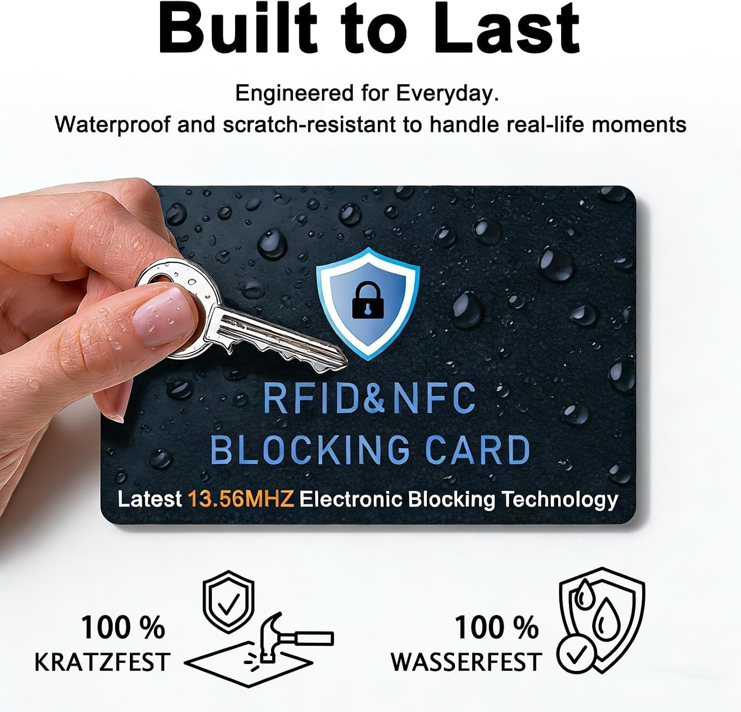 5 Pack RFID Blocking Cards, NFC Contactless Bank Debit Credit Card Protector