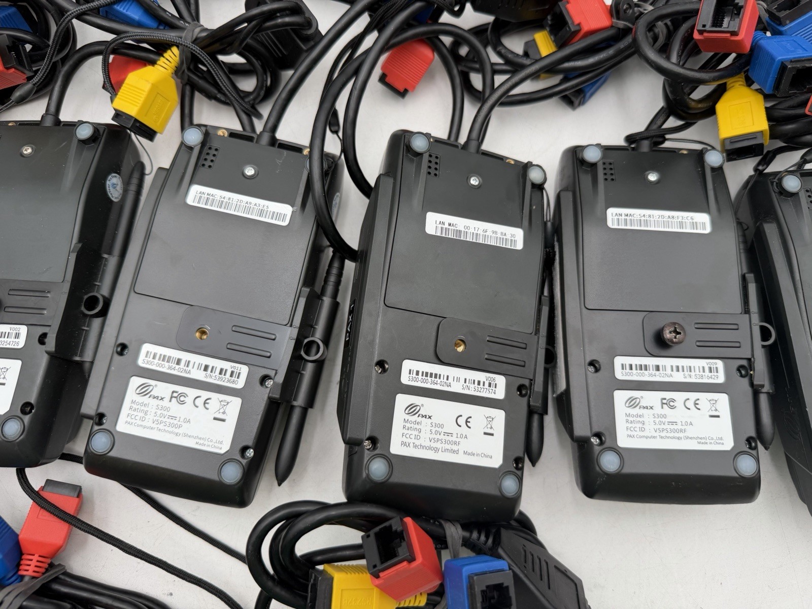 Lot Of 18 PAX S300 Credit Card Terminals Untested Parts Only