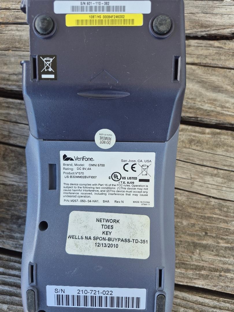 VeriFone VX570/O5700 Payment Terminal VX21854160001