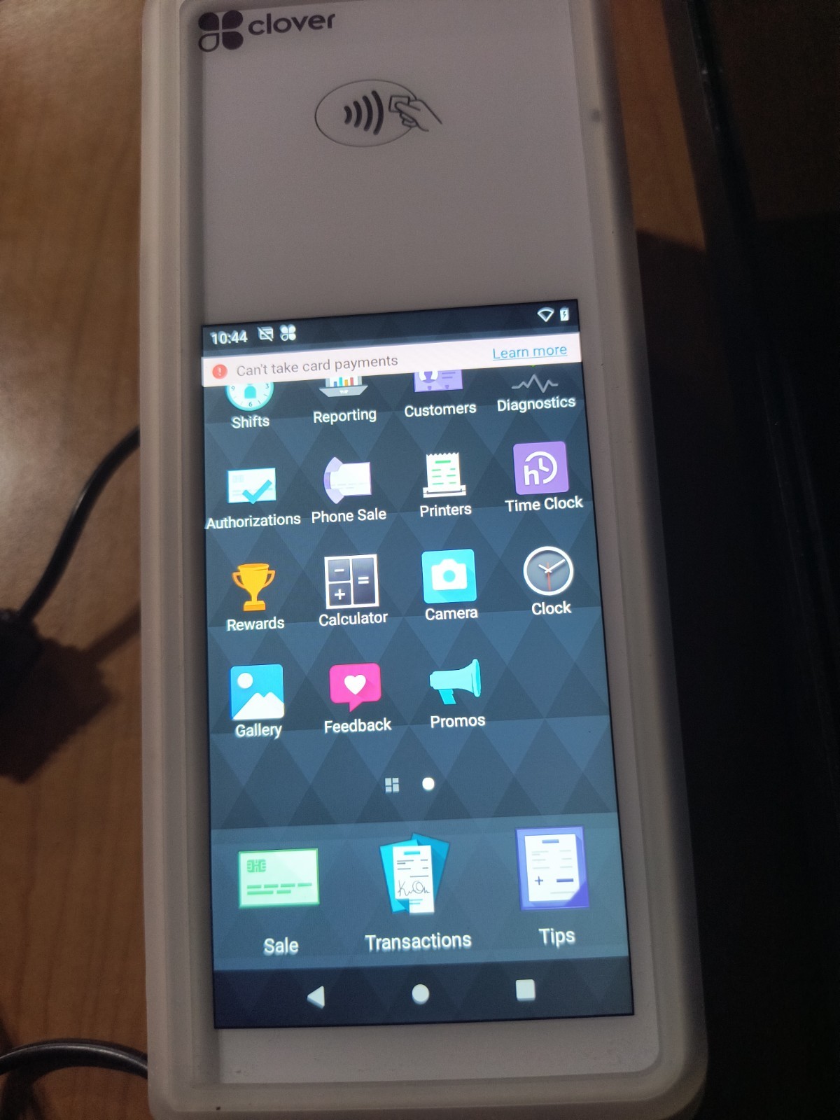 Clover Flex Credit Card Machine and Charger Model K400