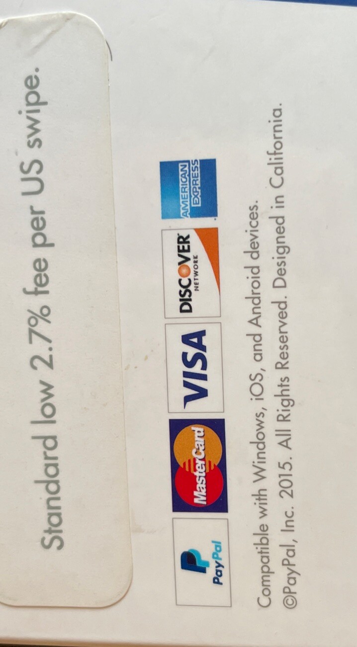 Paypal Mobile Card Reader Point Of Sale Device iOS/Android/Windows 2015