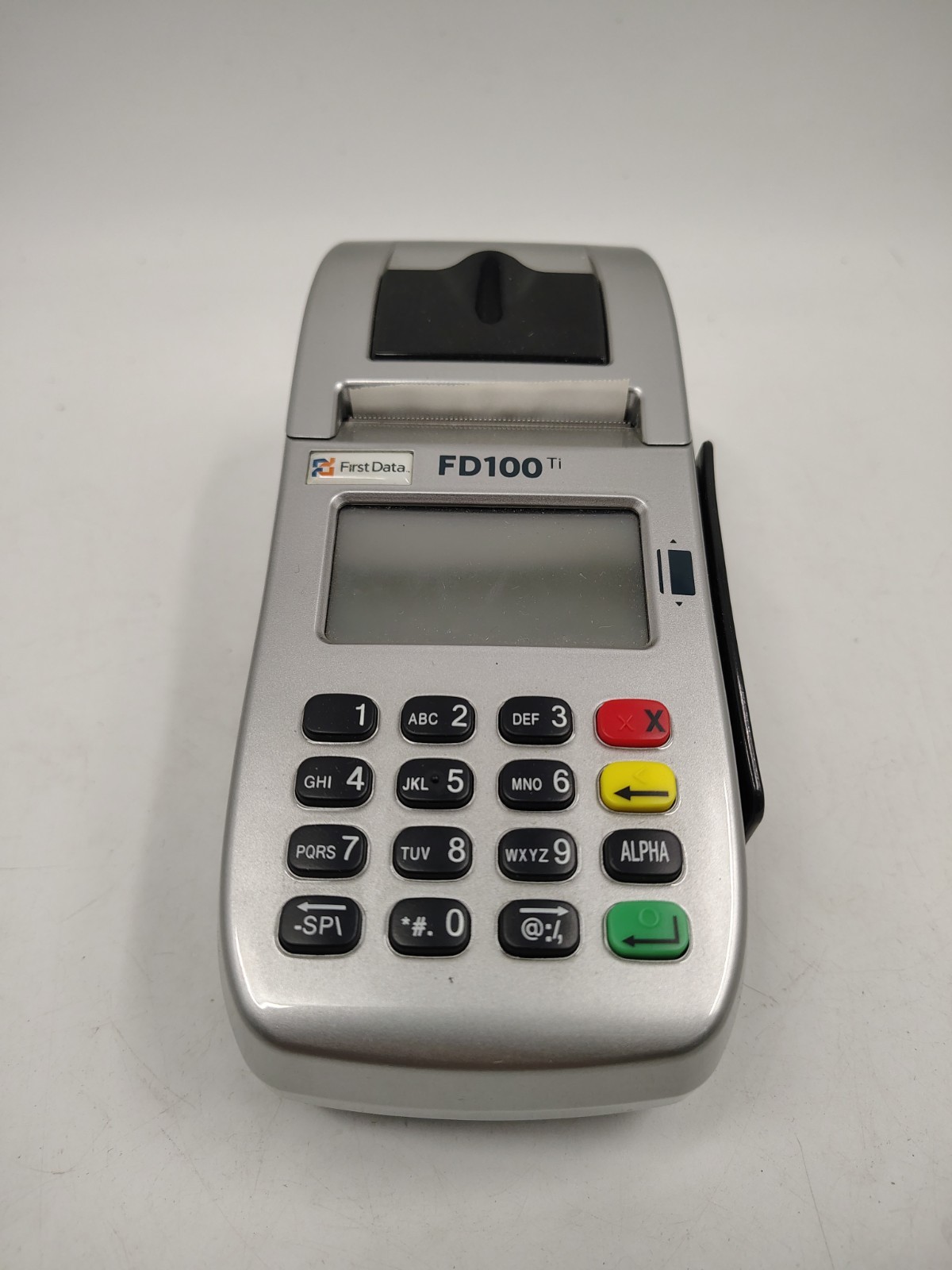 First Data FD100Ti Credit Card Terminal Only Used No Power Cord Or Wires!