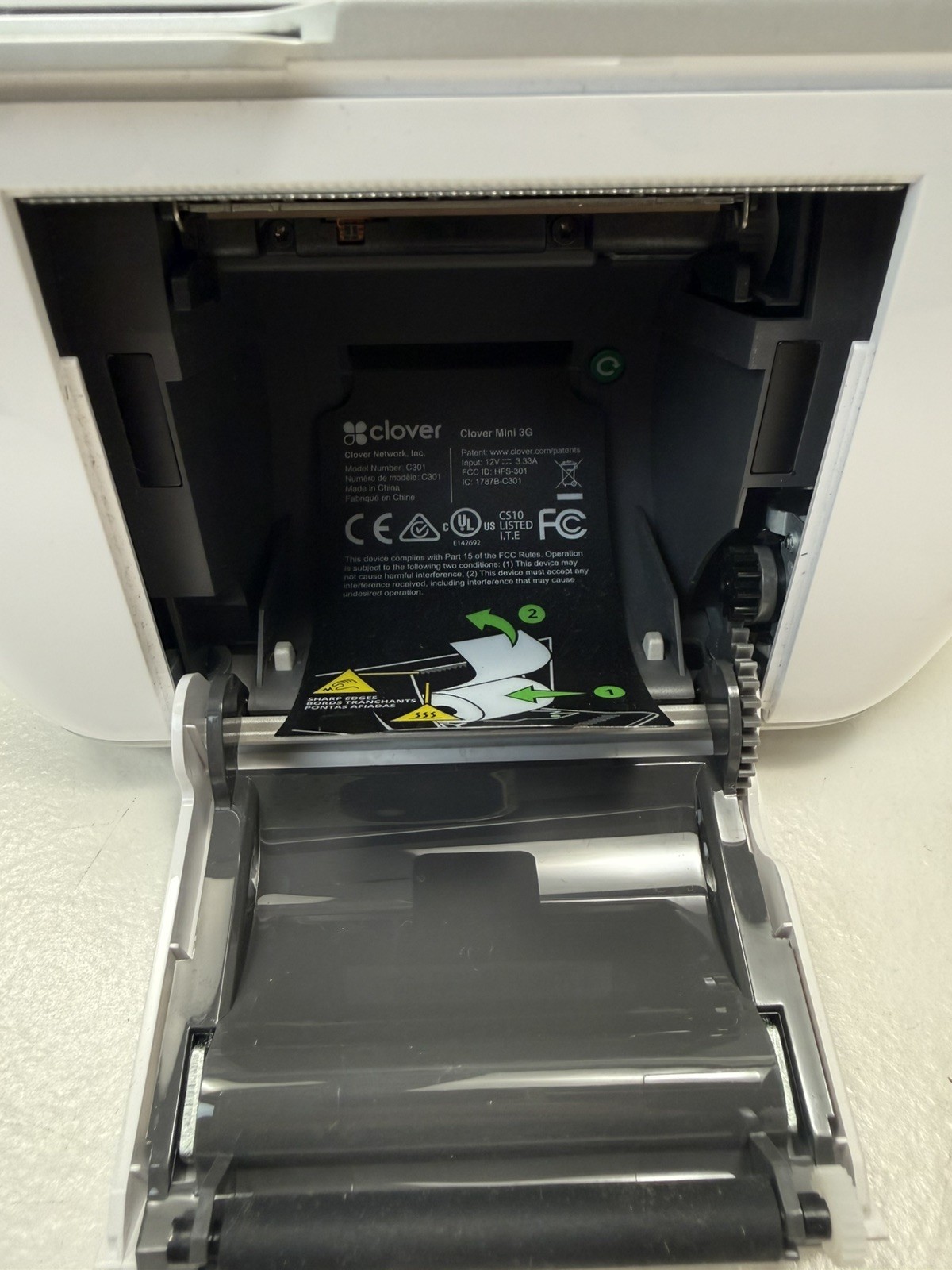 Clover Mini3G C301 POS System *READ DESCRIPTION* Credit Card Reader Touch Screen