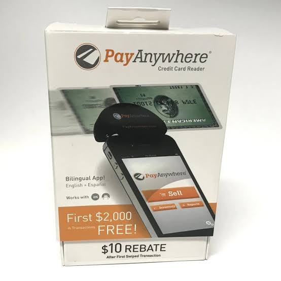 Pay Anywhere Credit Card Reader iPhone iPad Android – NEVER USED IN BOX