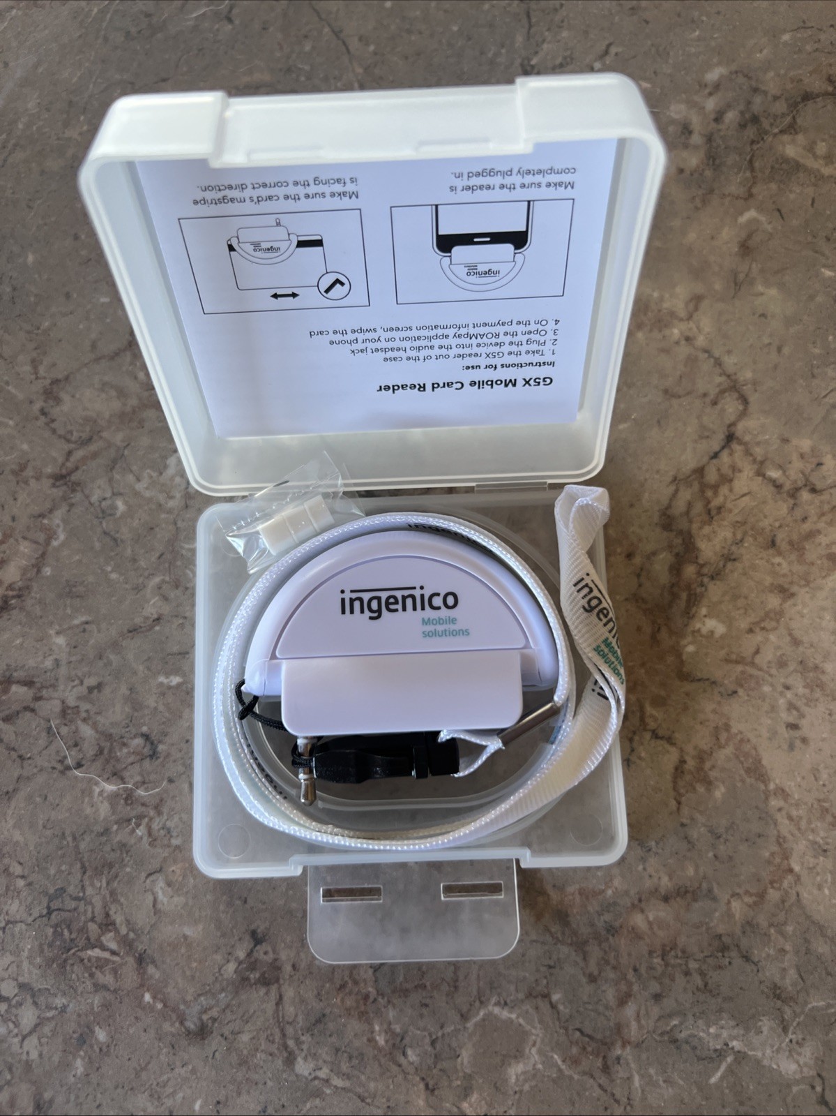 Ingenico Mobile Solutions G5X Mobile Card Reader White