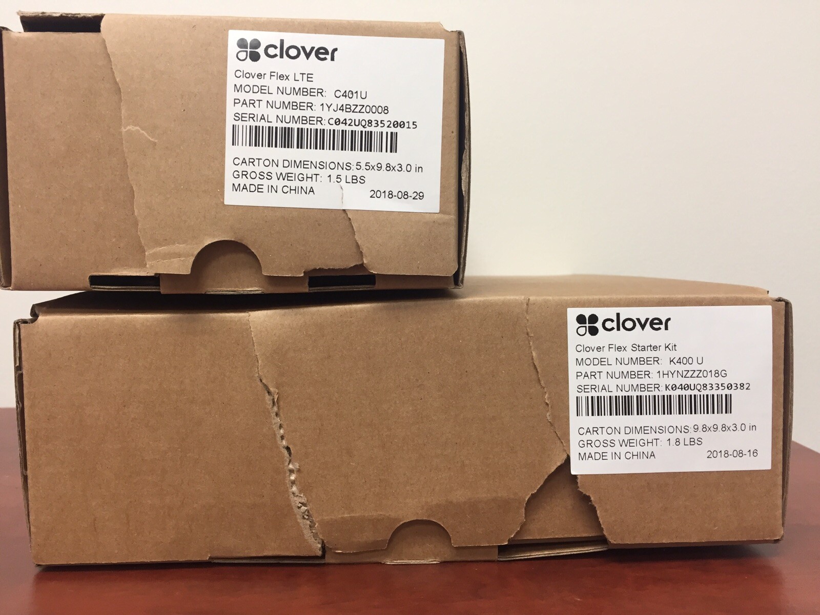 Clover Flex C401U Wireless Credit Card Processor w/ Charger