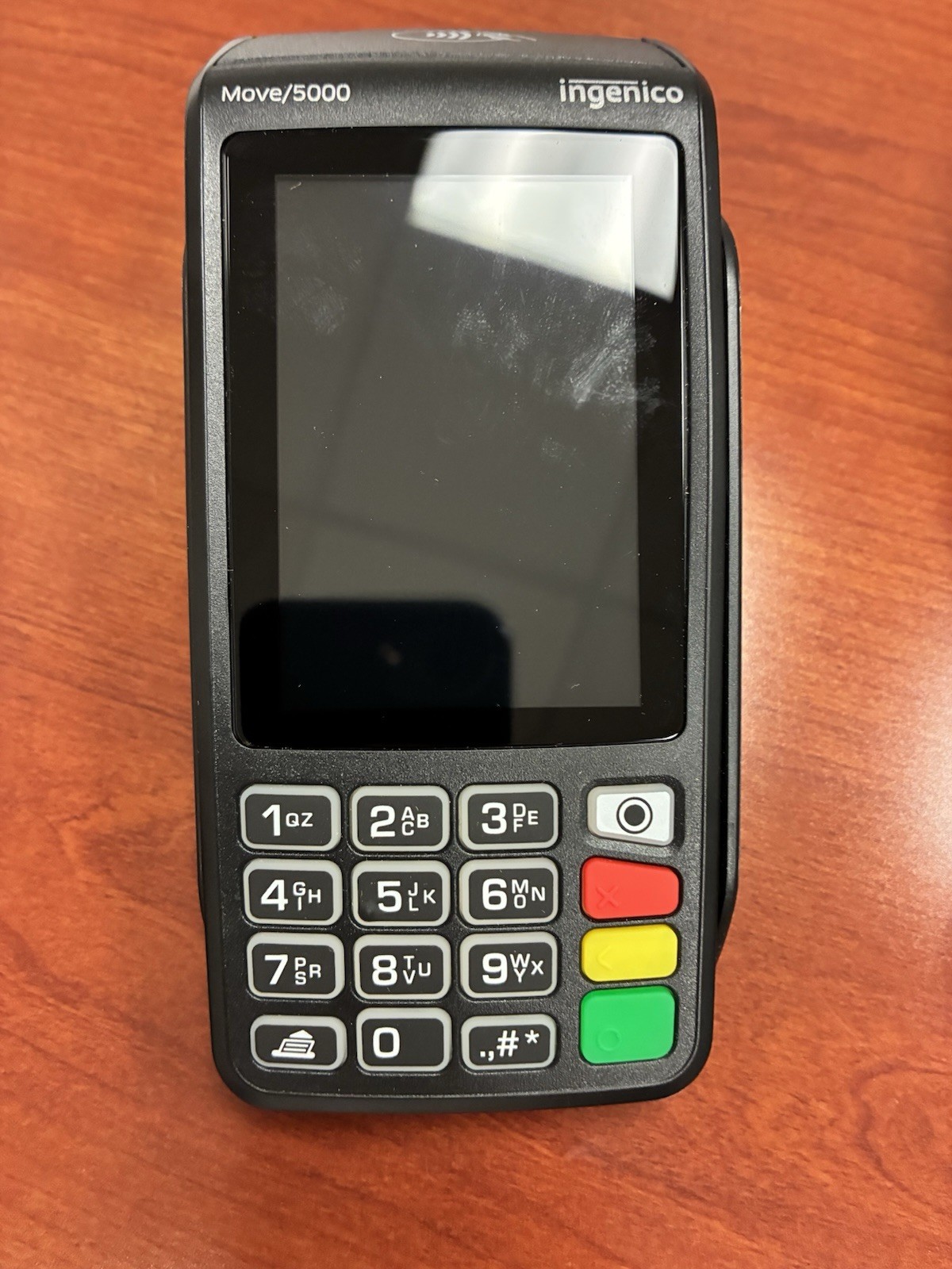 INGENICO MOVE 5000 TOUCHSCREEN PORTABLE PAYMENT TERMINAL – (W/POWER SUPPLY)