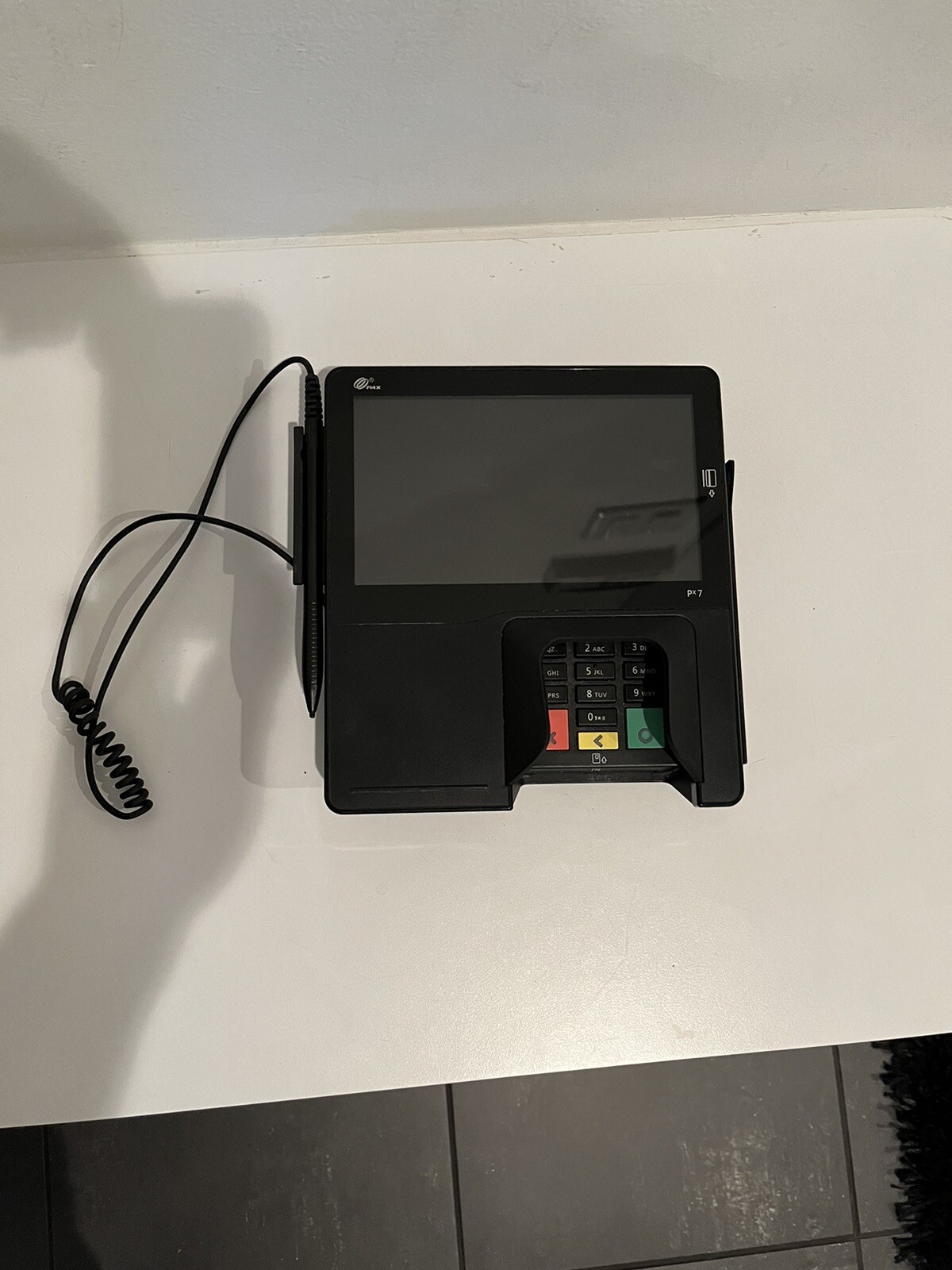 PAX PX7 Credit Card Terminal -Pin Pad Signature Capture P/N PX7-00S-R74-12LA 008