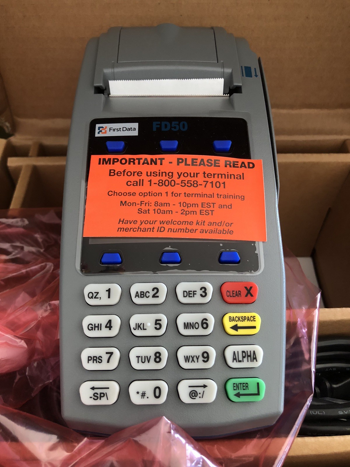 First Data FD50 Terminal