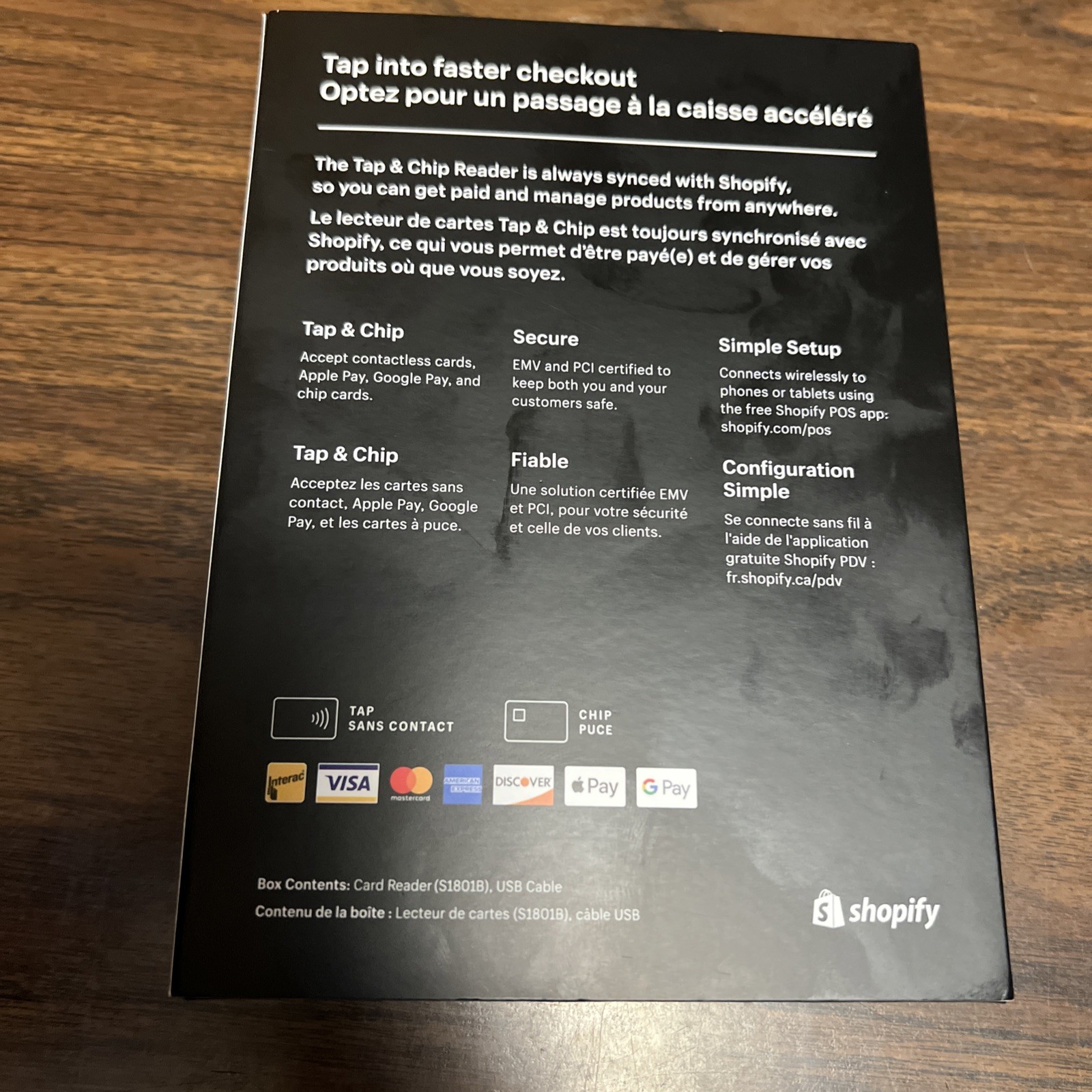 Shopify Tap & Chip Card Reader – New Never Opened Contactless EMV Payment Reader