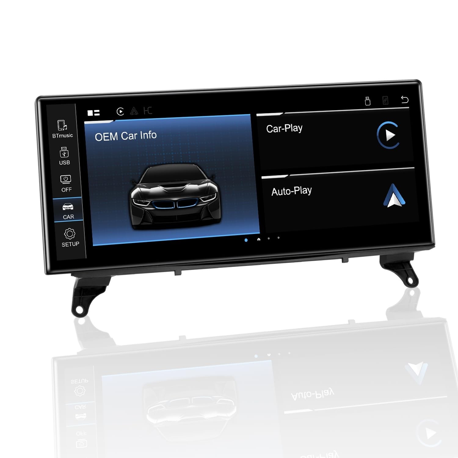 PEMP Linux 12.3″ Ultra-Thin Screen E70 E71 CIC Wired and Wireless CarPlay Ret…