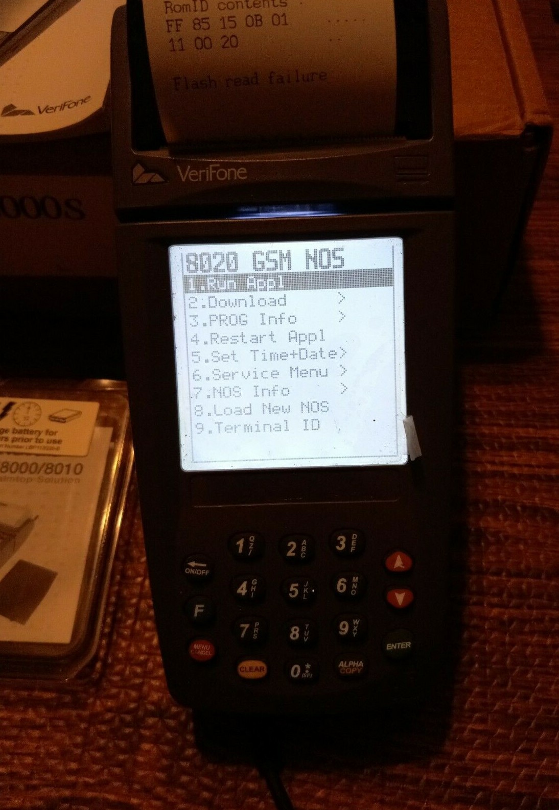 Verifone Nurit 8000s Wireless Palm Credit Card Terminal