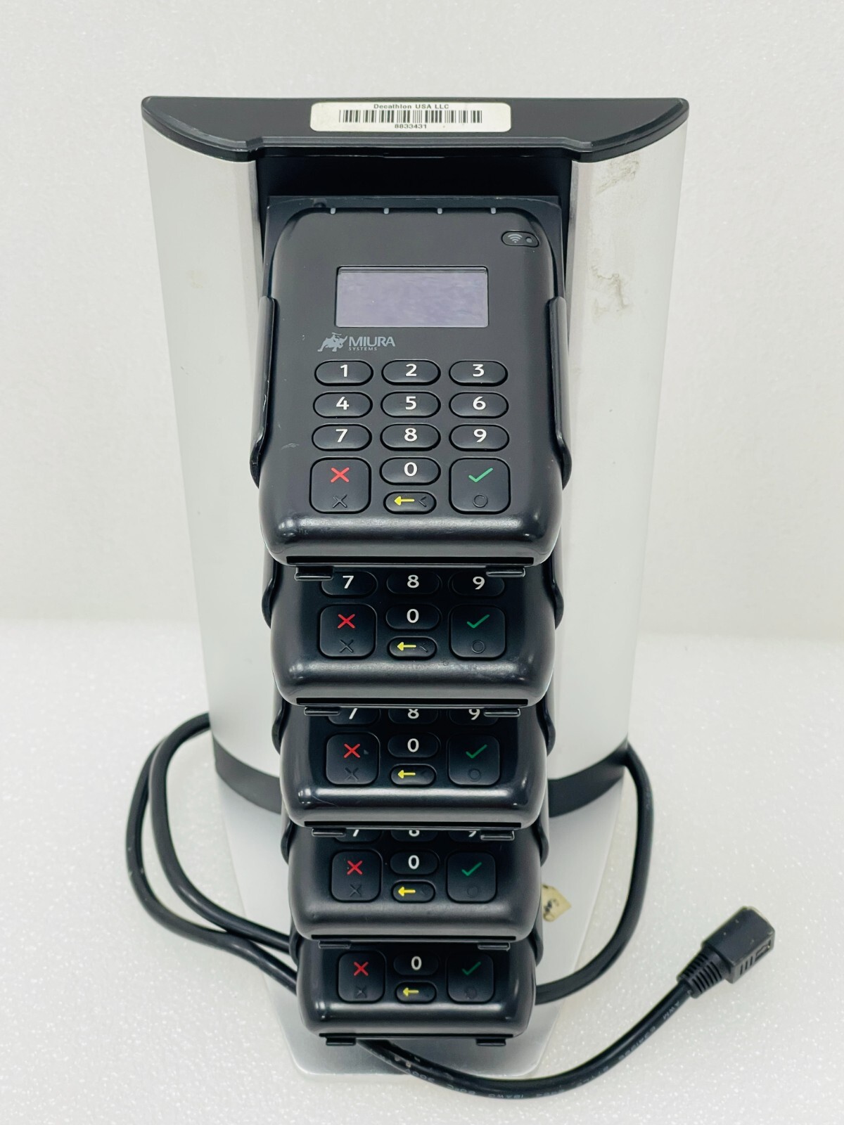 Used – x5 Miura Systems PayPal Chip & Swipe Bluetooth Card Reader M010