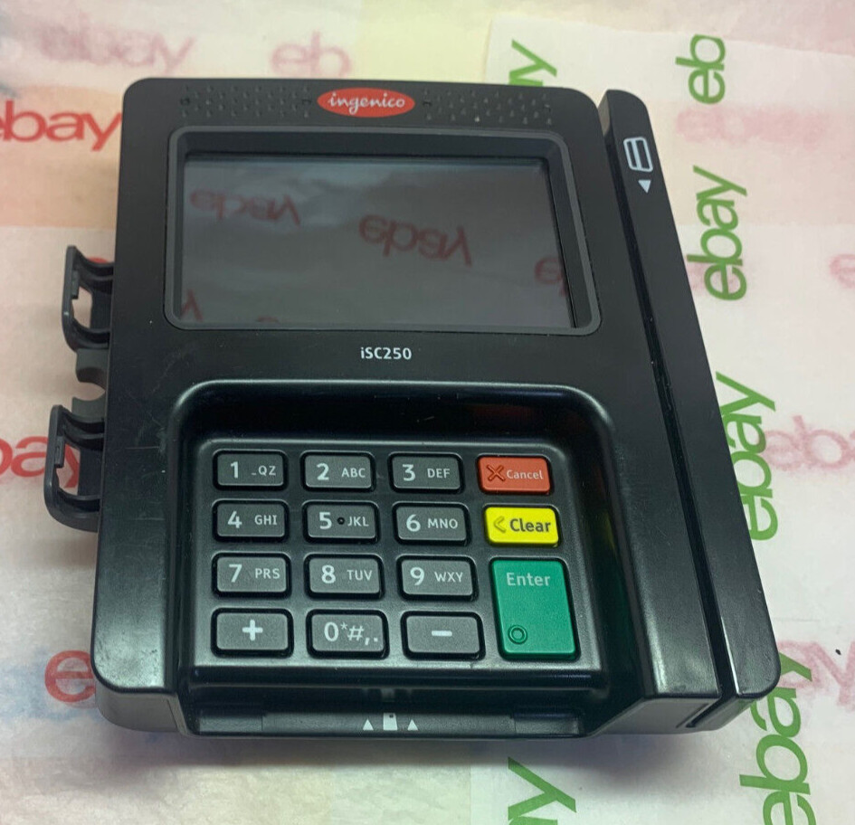 INGENICO iSC250-OPT 01T2394A Payment Terminal Card Reader Machine with Stylus