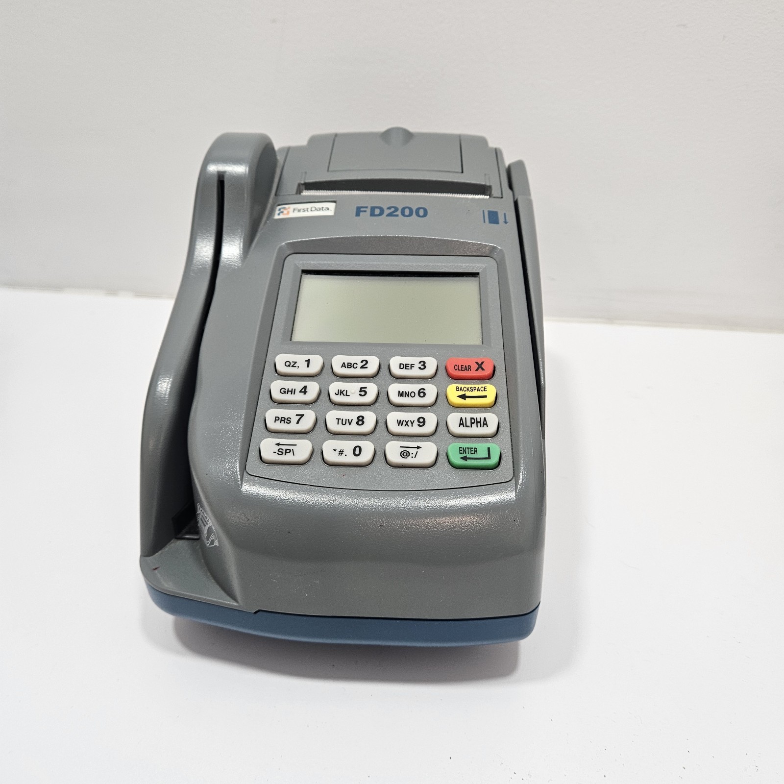First Data FD200 Terminal & Check Reader With Power Adapter Fd-10c (Not Working