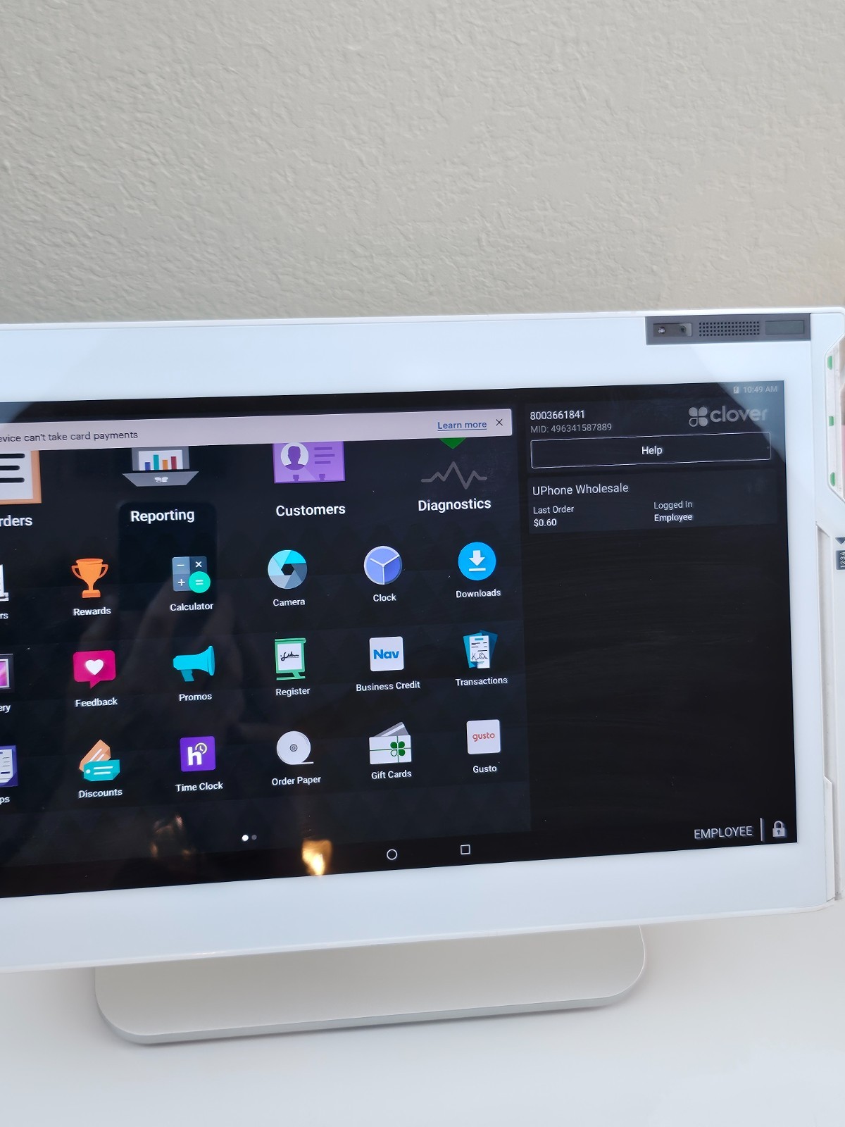 Clover POS Station Bundle: C500 Terminal, Cash Drawer, Printer, Hub