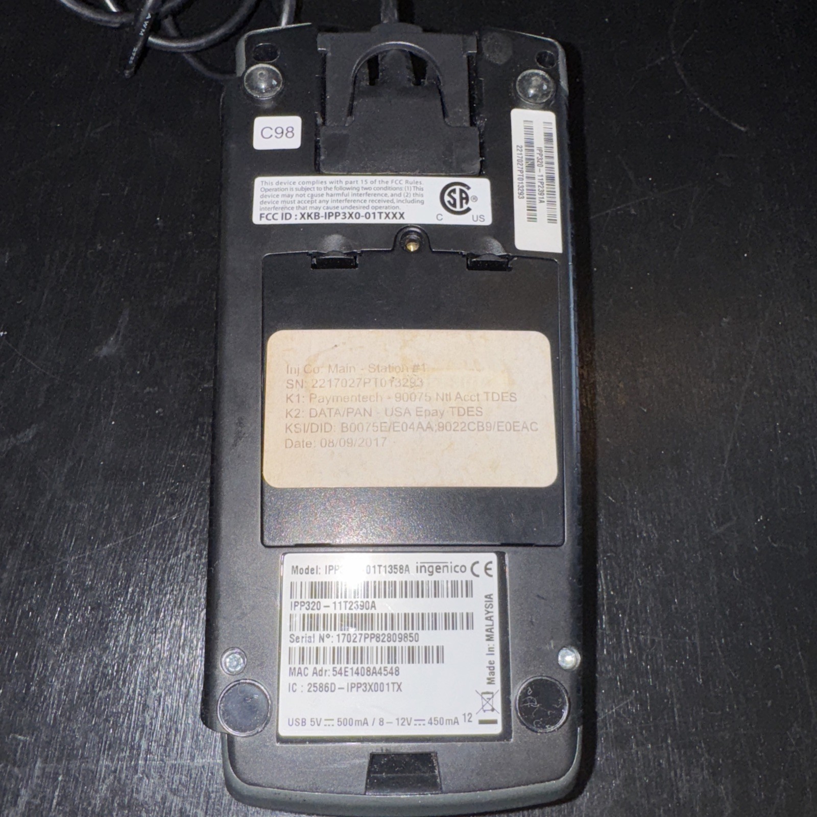 Ingenico IPP320 Payment Credit Card Terminal