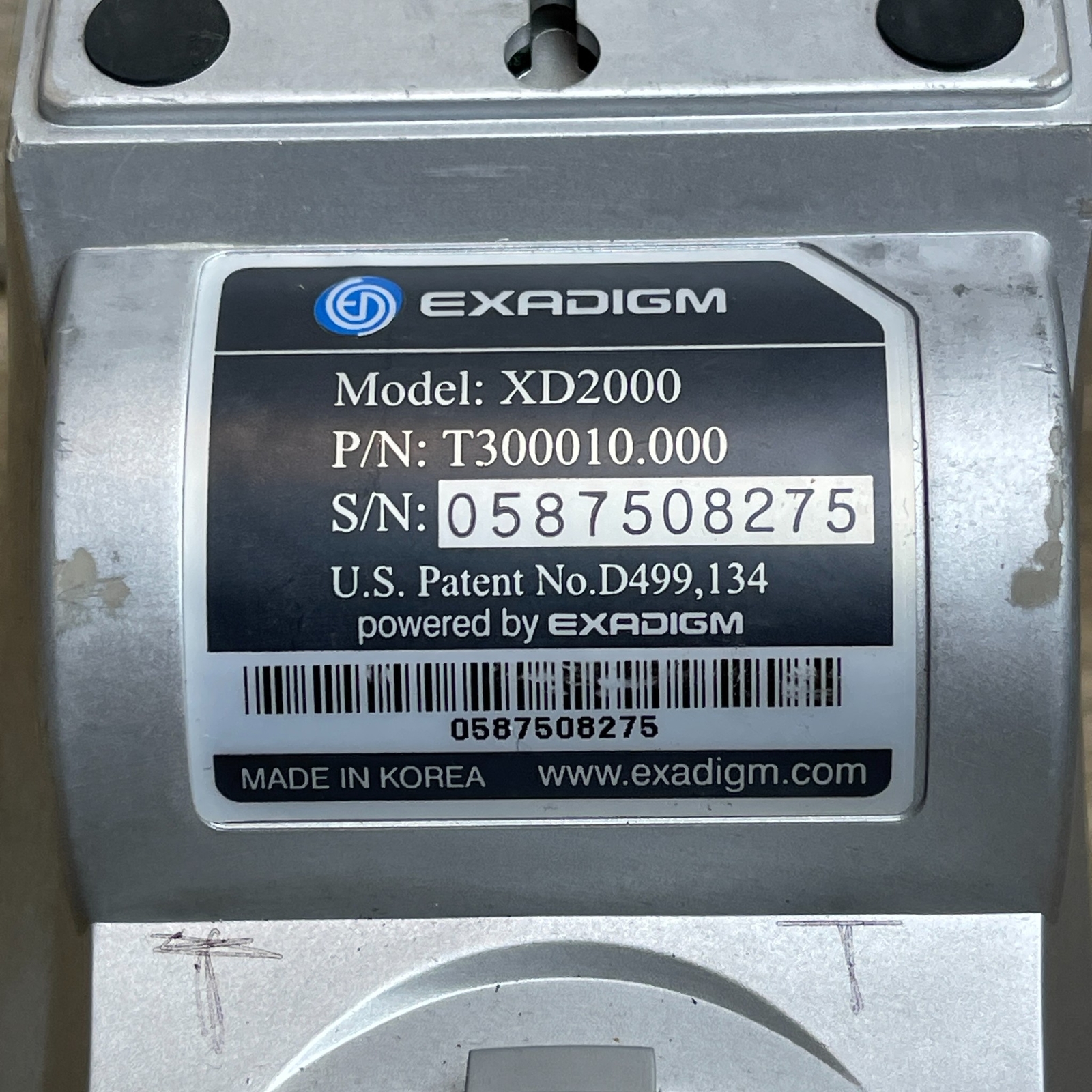 Exadigm XD2000 Silver Wireless Credit Card Reader Mobile Payment Terminal
