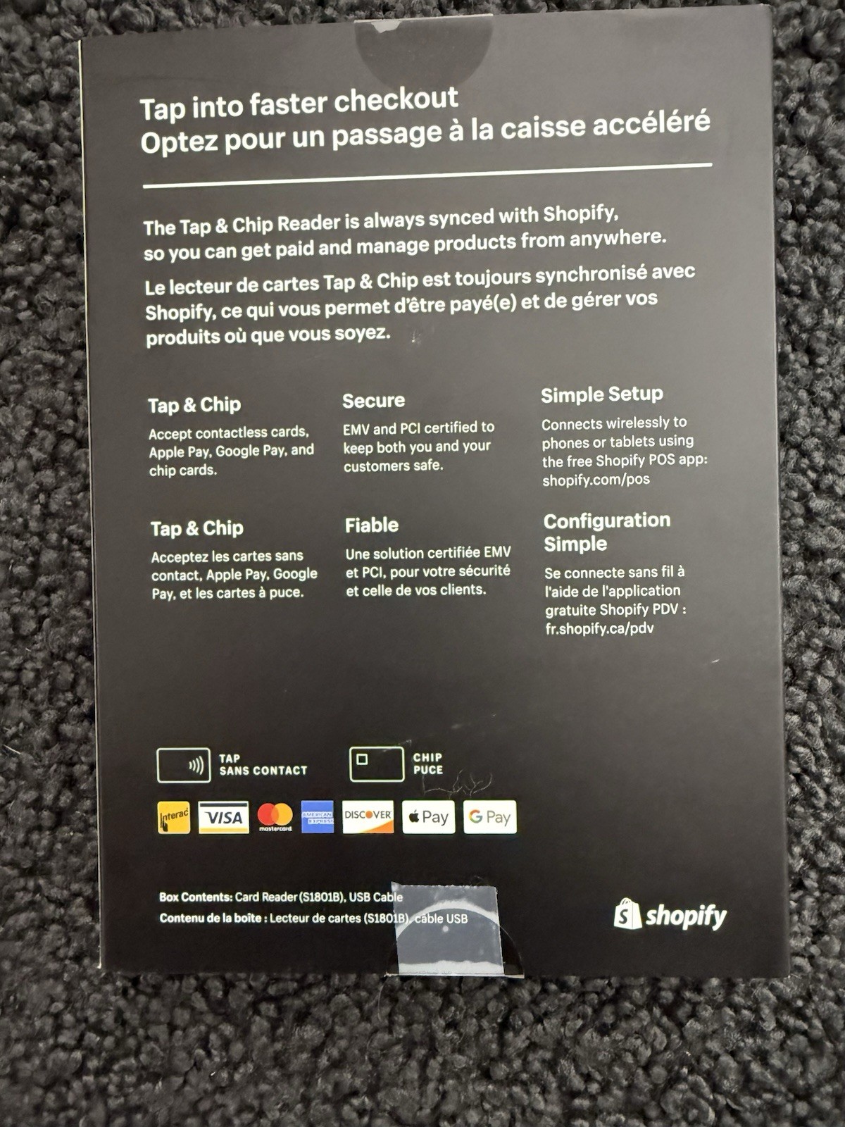 Shopify Tap and Chip Card Reader
