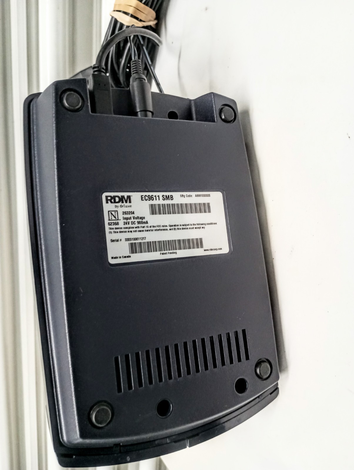 RDM EC9600i AF Check Scanner 970 Page Count with AC adapter