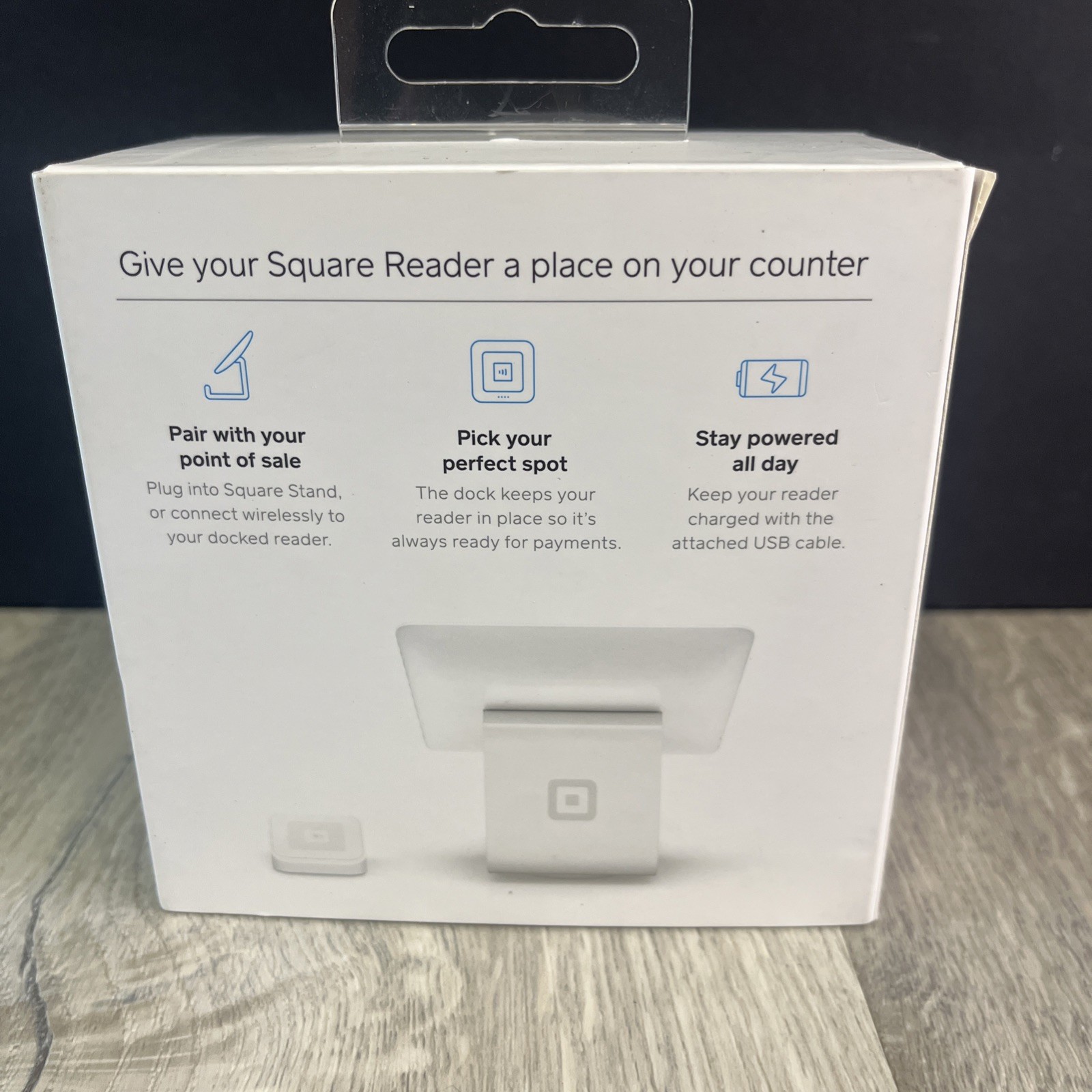 Square A-SKU-0120 Dock for Square Reader Contactless Credit Card Reader Open Box