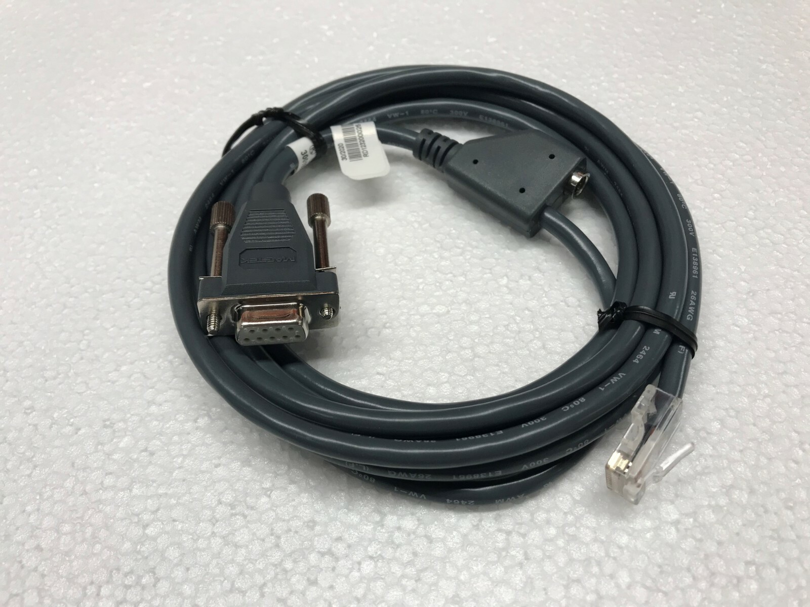 Genuine MagTek cable MINIMICR RS232 DB9 8FT GRAY RS232 MINI MICR & PC 30019304