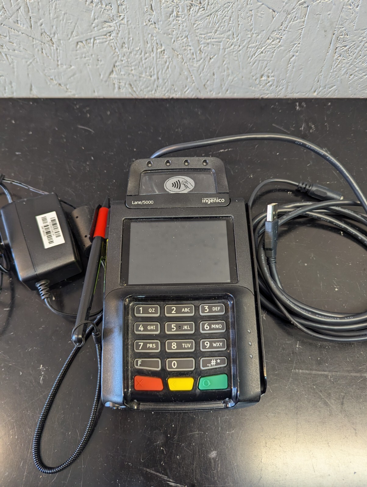 Ingenico Lane 5000 Card Reader Payment Terminal Tap & Stylus LAN500-USTPG07A