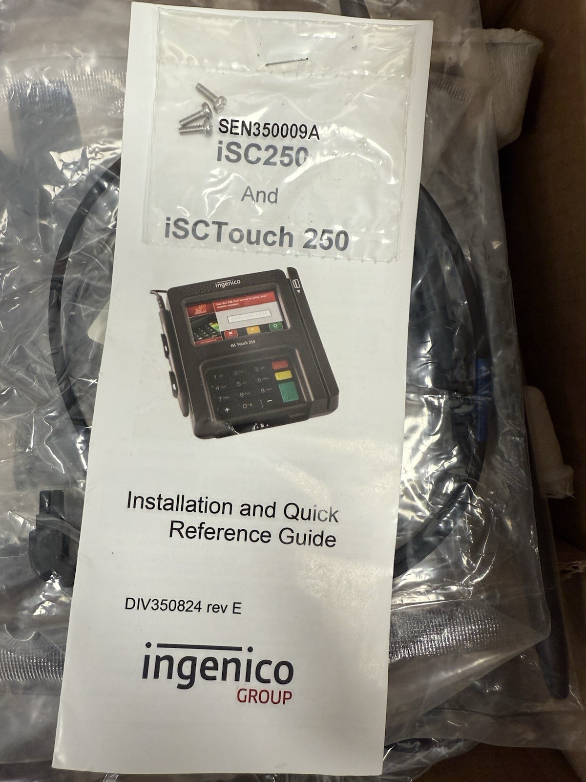Ingenico ISC250 POS Credit Card Terminals ISC250-31T2591B w/ CamBox/Adapters NEW