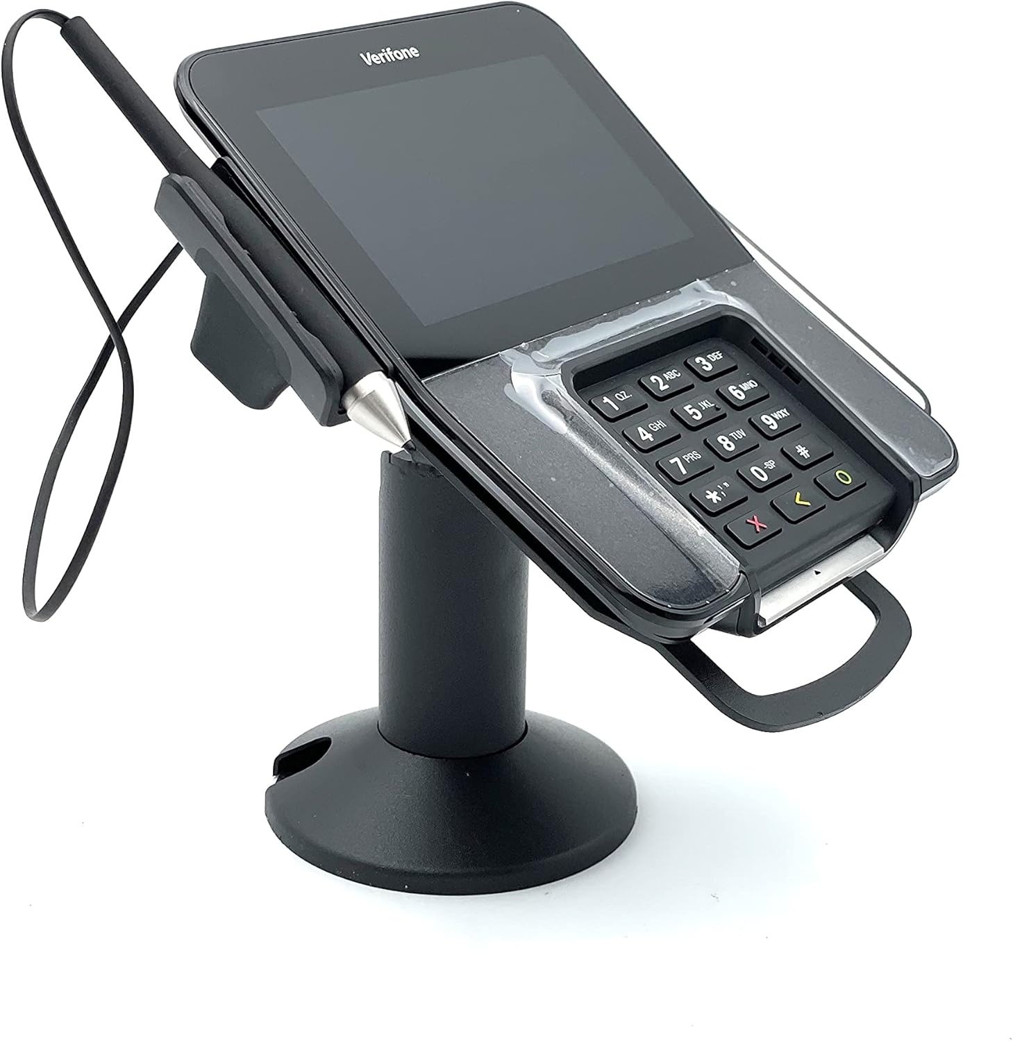 Verifone M400/M440 Swivel And Tilt Low Profile 4 Inch Terminal Stand, Screw-in
