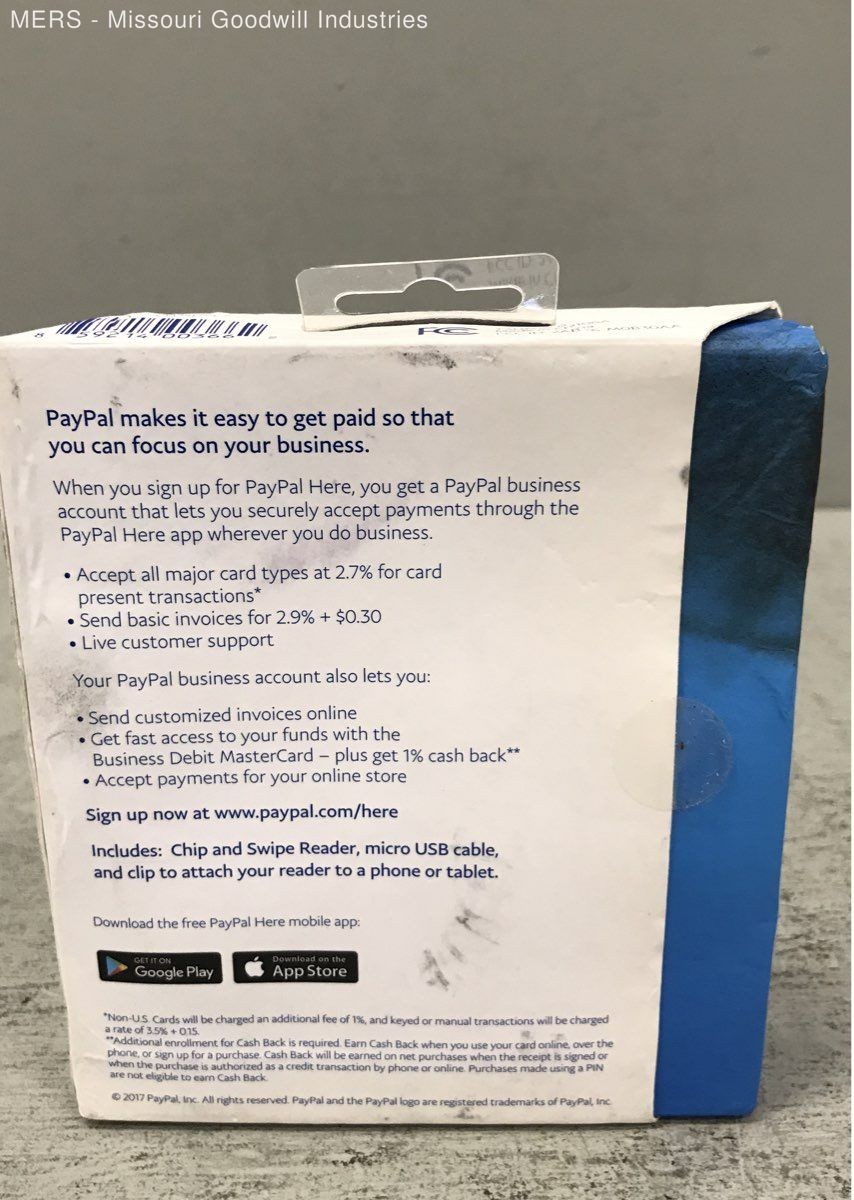 PayPal HERE Chip and Swipe Reader Mobile Credit Card POS Reader