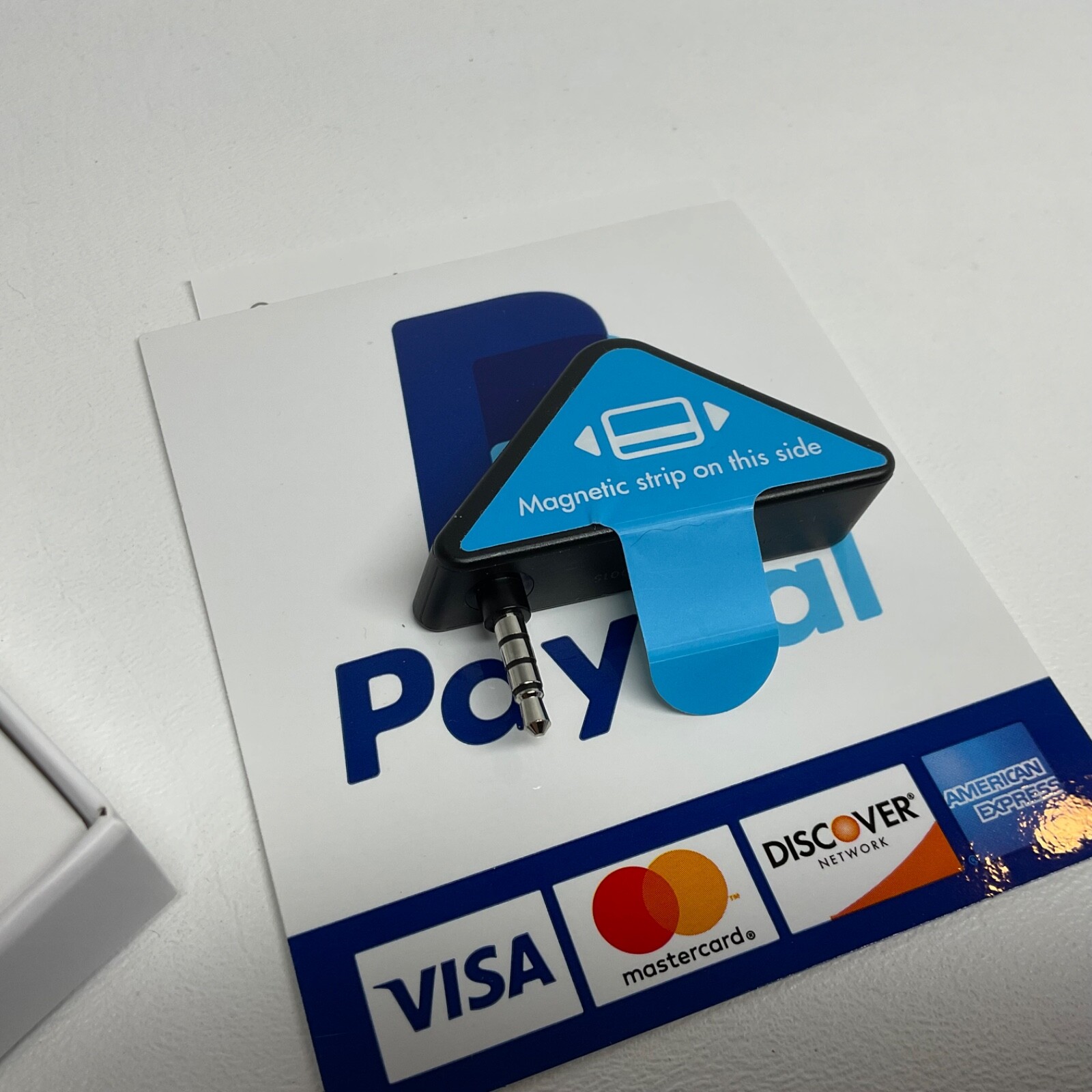 PayPal Mobile Triangular AUX 3.5mm Port Headphone Jack Credit Debit Card Reader