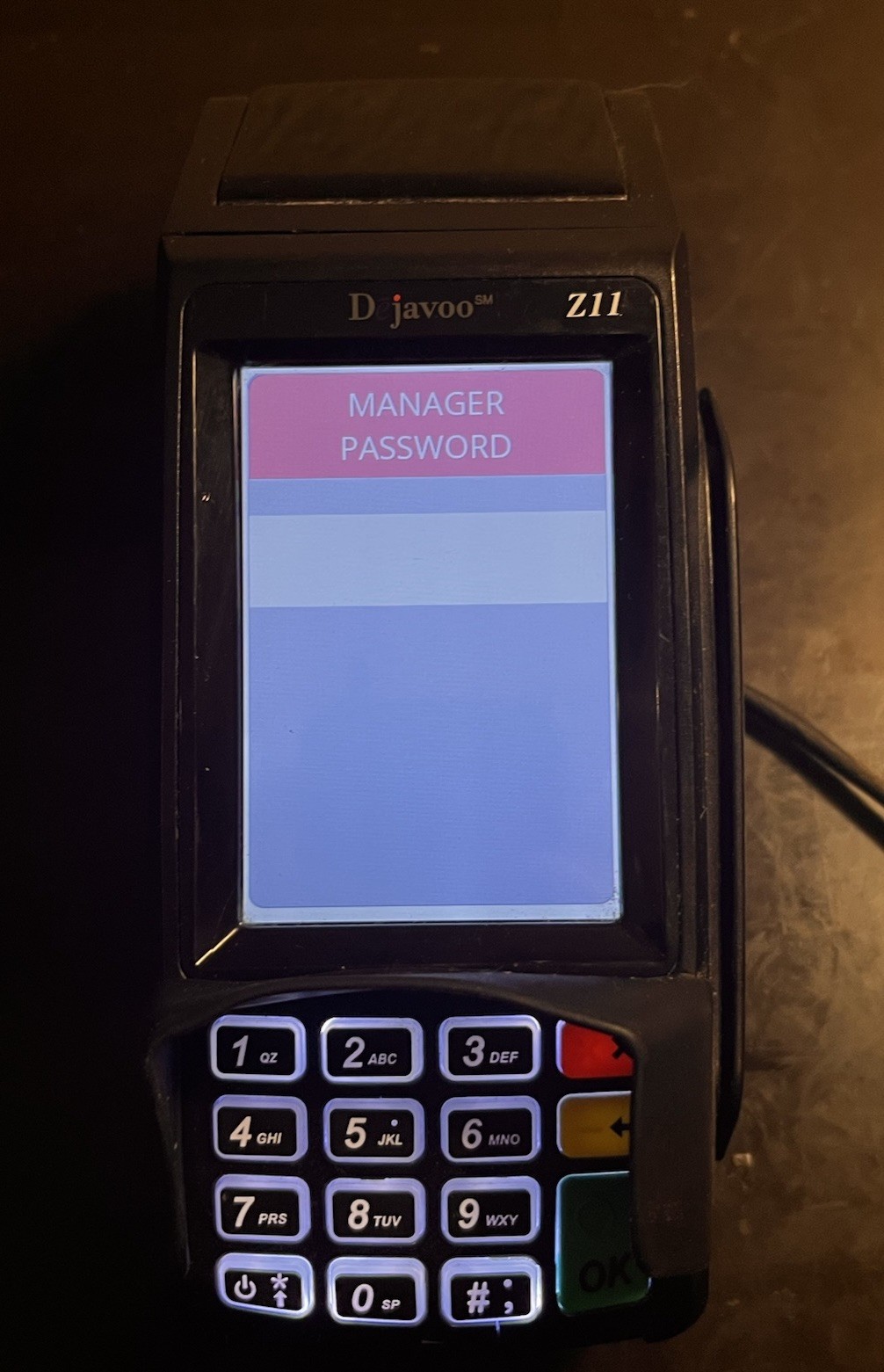 Dejavoo Z11 WiFi Touch Screen Credit Card Machine Terminal Locked VEGA3000