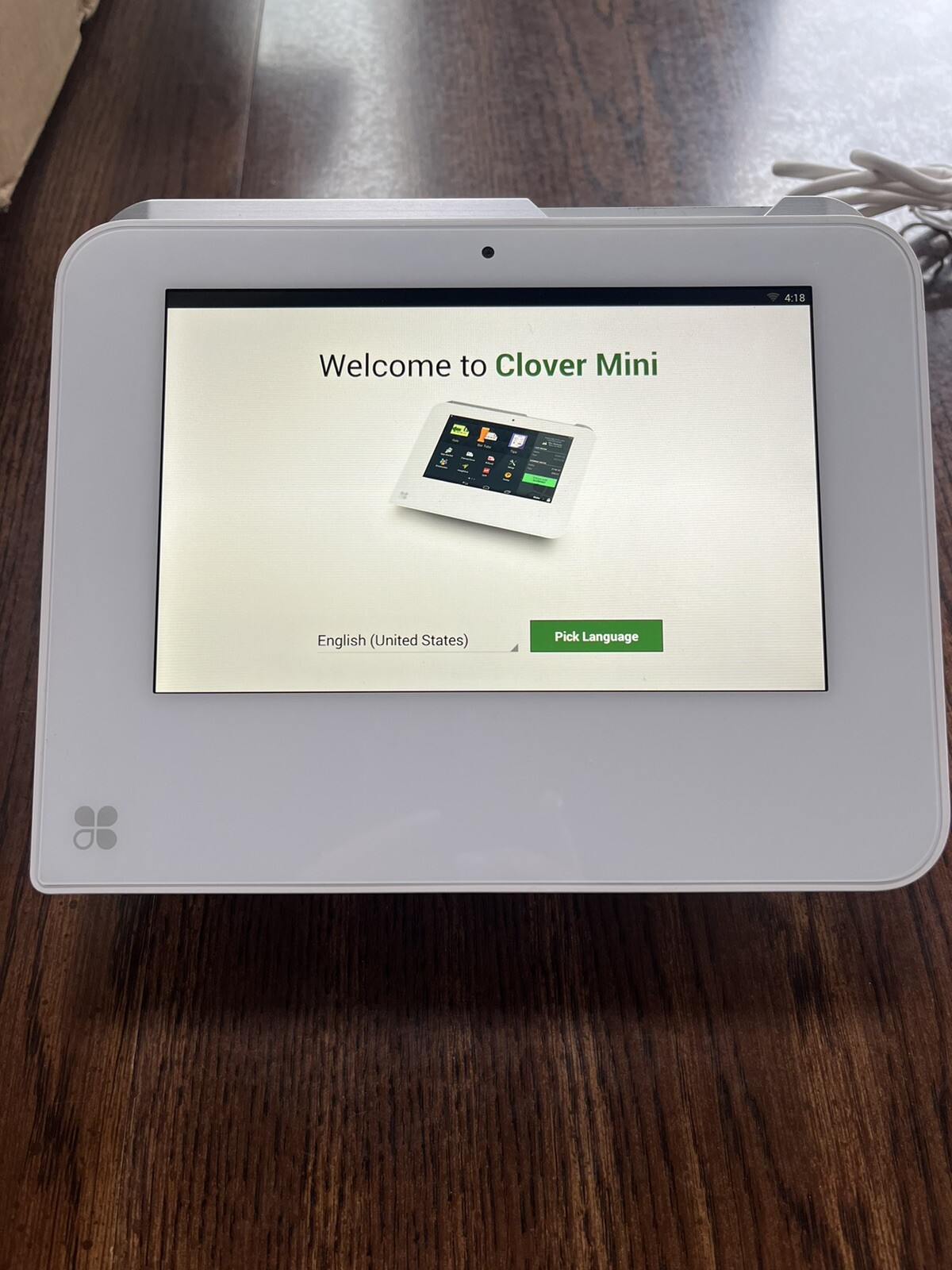 Clover Mini Wifi C300 Card Reader POS Point of Sale System w/Cover & Cash Drawer
