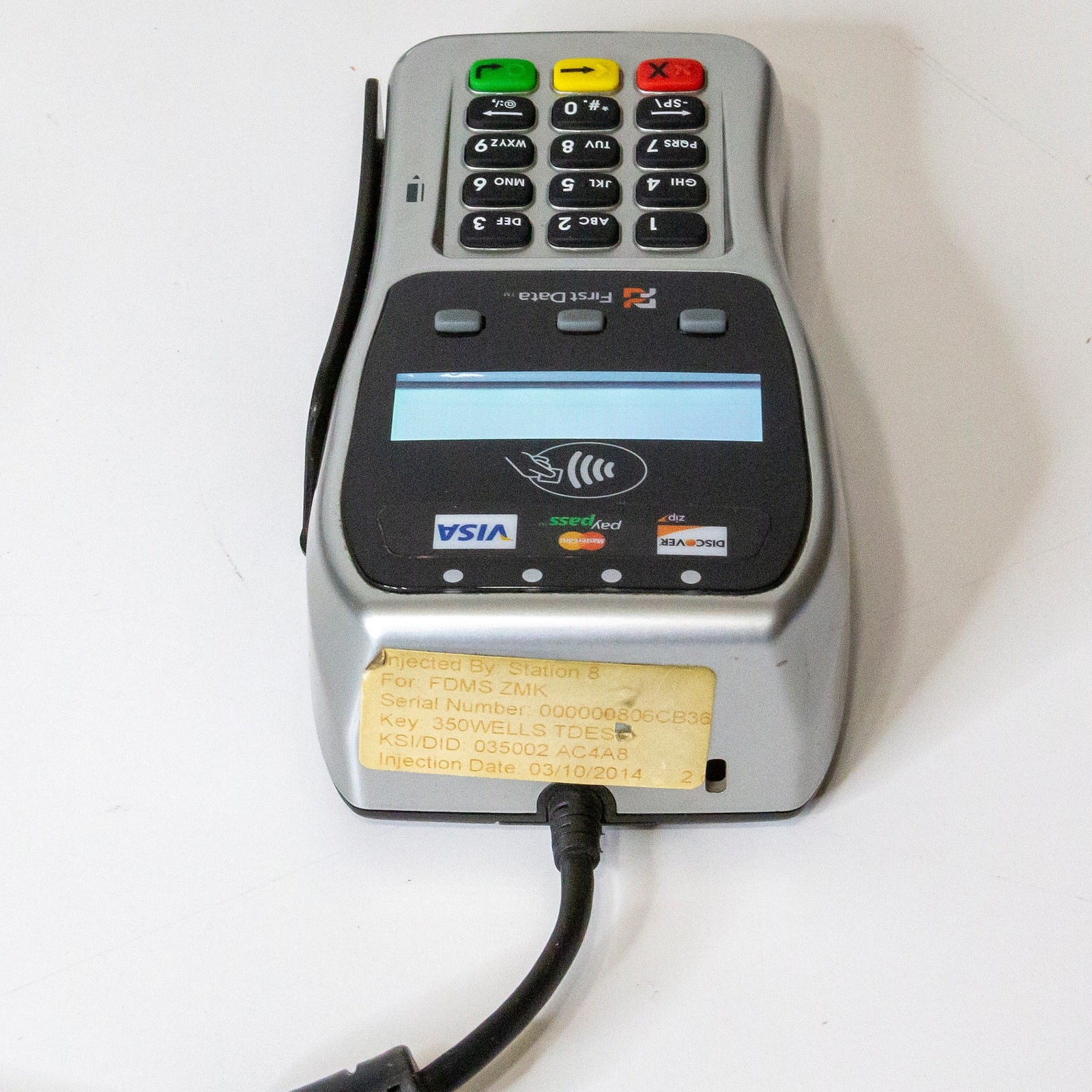 First Data FD-35 Pin Pad Credit Card Terminal EMV Chip Card Reader