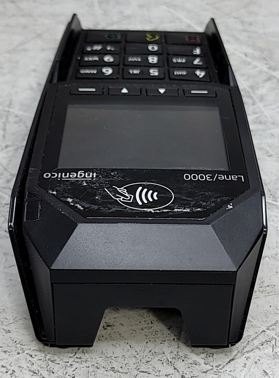 Ingenico Lane 3000 Touchscreen Payment Card Terminal POS MRN30310702A SEE NOTES