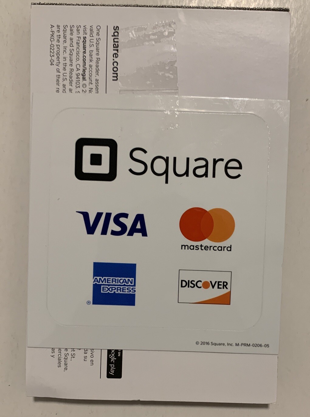 Square Reader Credit Card/Debit Card Reader With Jack For Phone Or Tablet