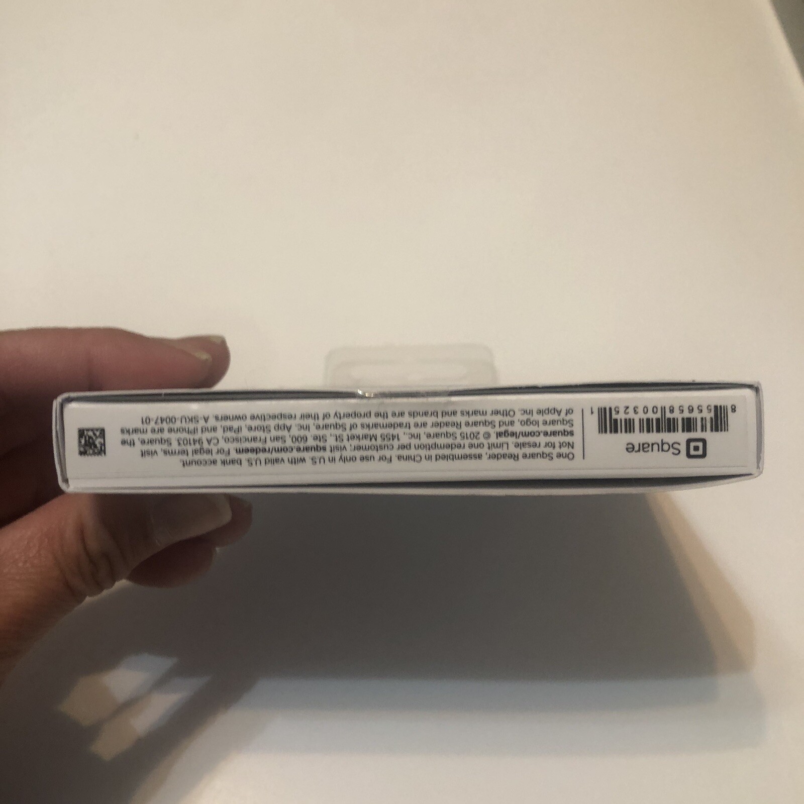 Square A-PKG-0206-01 Credit Debit Card Reader -White for Apple iPhone Not Tested